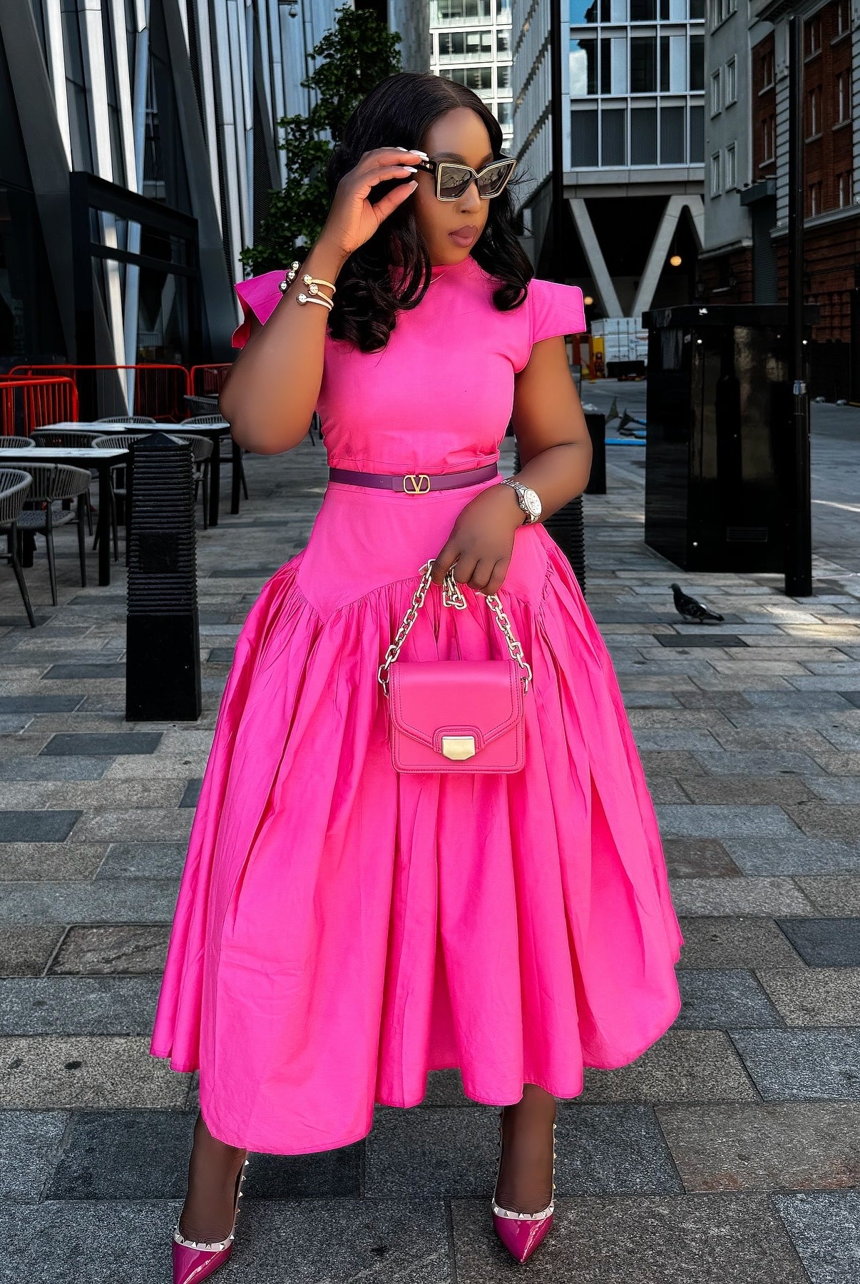 Handmade Cotton dress | wedding guest dress | African inspired midi dress | African print Dress | African Clothing Online Shop | Pink Cotton dress | Midi African dress UK | knee length African dress | Kintenge dress styles | african women's clothing | special occasion dress | kitenge dresses | Africa Dresses for Women | African dresses for wedding | Danshiki Dress | Trendy African Dress | Modern African Clothing | Modern African dress UK | African clothing UK