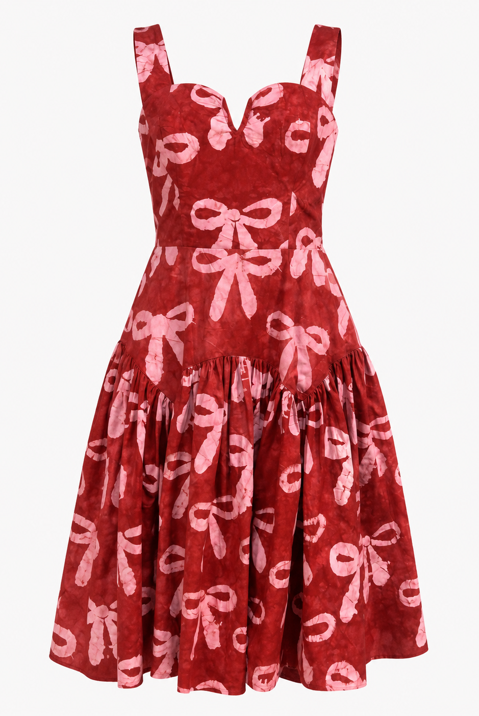 African Adire dress, African print midi dress, bow print dress, maroon midi dress, African cotton dress, sweetheart neckline dress, gathered midi dress, African fashion UK, CUMO London dress, occasion dress UK, wedding guest dress, birthday dress, feminine African dress, cotton midi dress, statement midi dress.