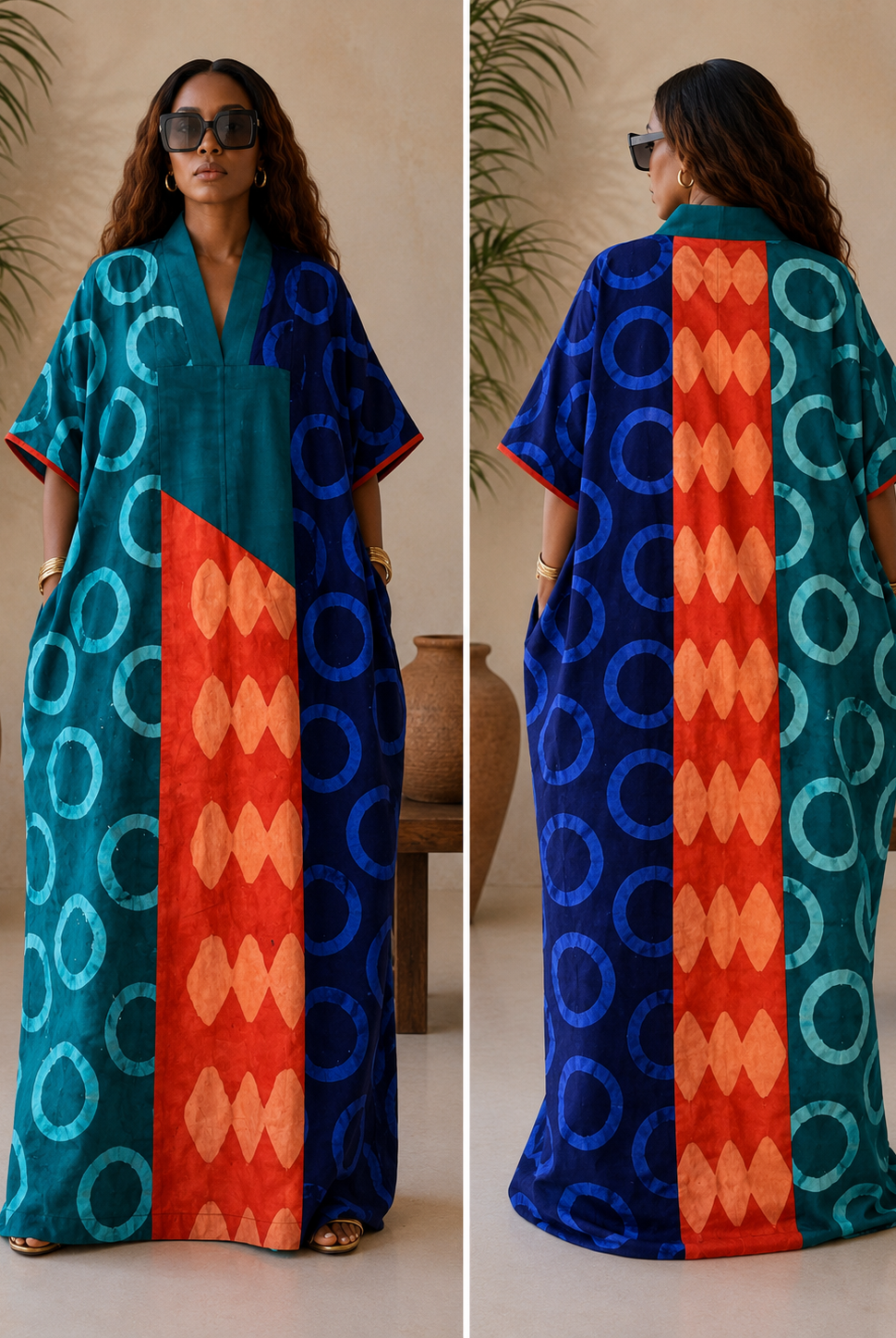 African Adire kampala dresses handmade with 100% cotton, Kampala tyed fabrics. Check out our range of African Kampala Adire dresses sustainable African Clothing handmade by local artisans in Africa. Kaftans, Boubou, Lounge wear, Bubu, comfortable boubou outfits, Plus size