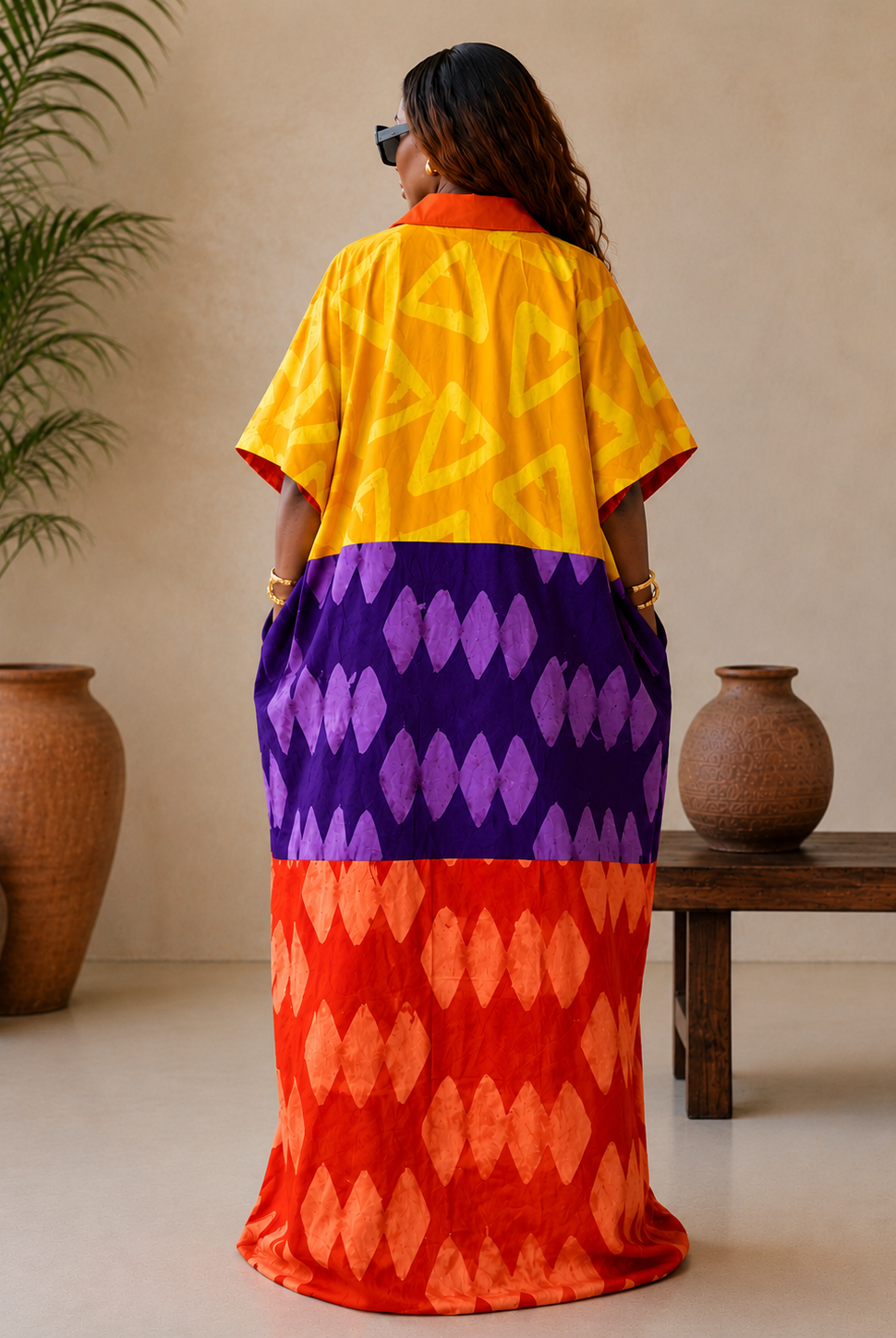 African Adire kampala dresses handmade with 100% cotton, Kampala tyed fabrics. Check out our range of African Kampala Adire dresses sustainable African Clothing handmade by local artisans in Africa. Kaftans, Boubou, Lounge wear, Bubu, comfortable boubou outfits, Plus size