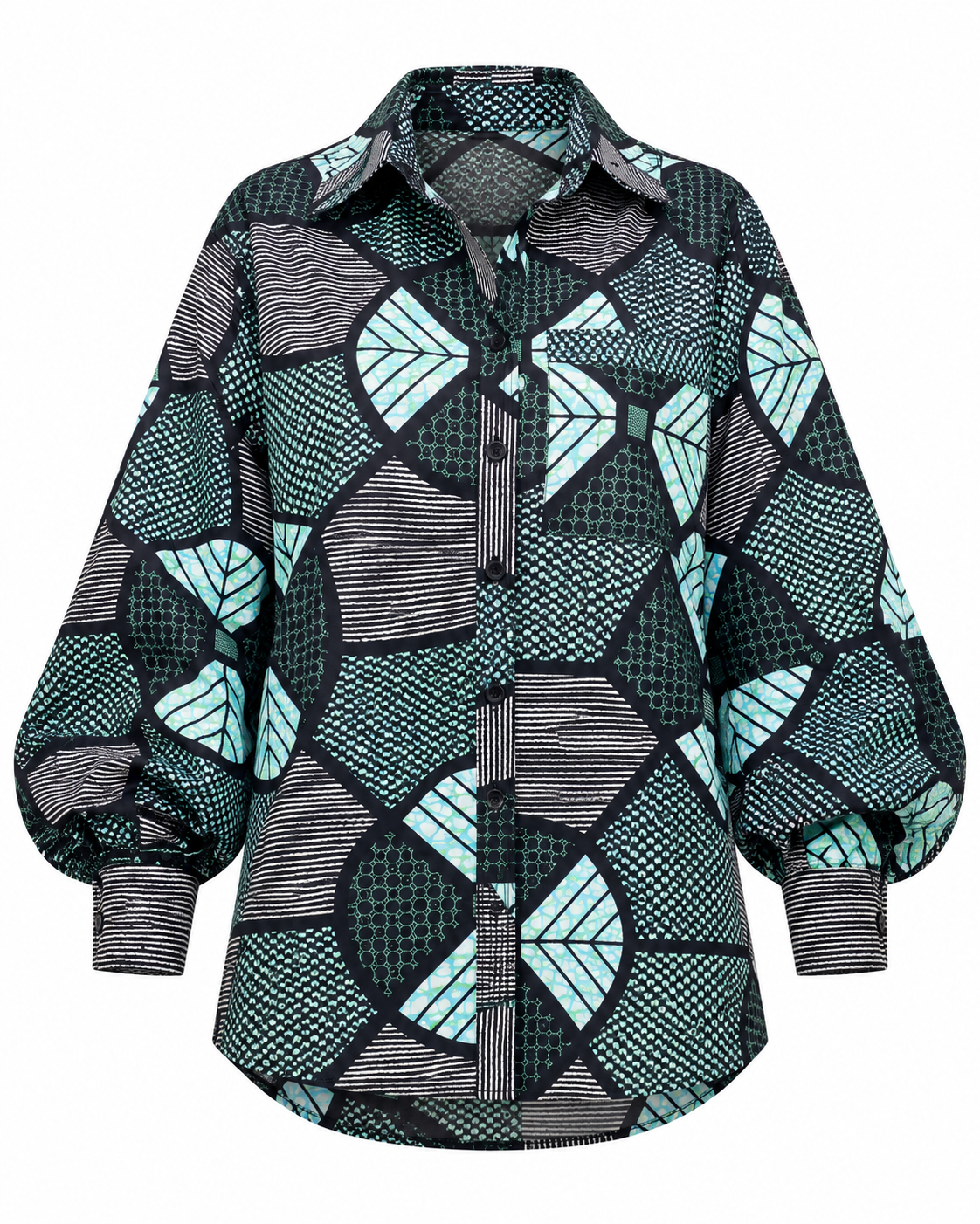African print shirt women, African print oversized shirt, Ankara shirt women UK, African print blouse, balloon sleeve shirt women, African wax print shirt, oversized African shirt, contemporary African fashion UK, African print top women, CUMO London shirt