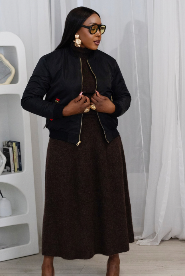 Reversible African Print Bomber Jacket with Black Viscose on the inner reverse | African print Biker Jacket | Ankara print Bomber Jacket | African Print Outerwear | African Winter style for women | sustainable African Fashion | recycled African print clothing | Ethically sourced fashion | ethically sourced clothing | handmade clothing | African clothing for women | Ankara jacket | Tribal prints kimono | Floral African print clothing | Cotton Blazer | African print workwear | African clothing UK