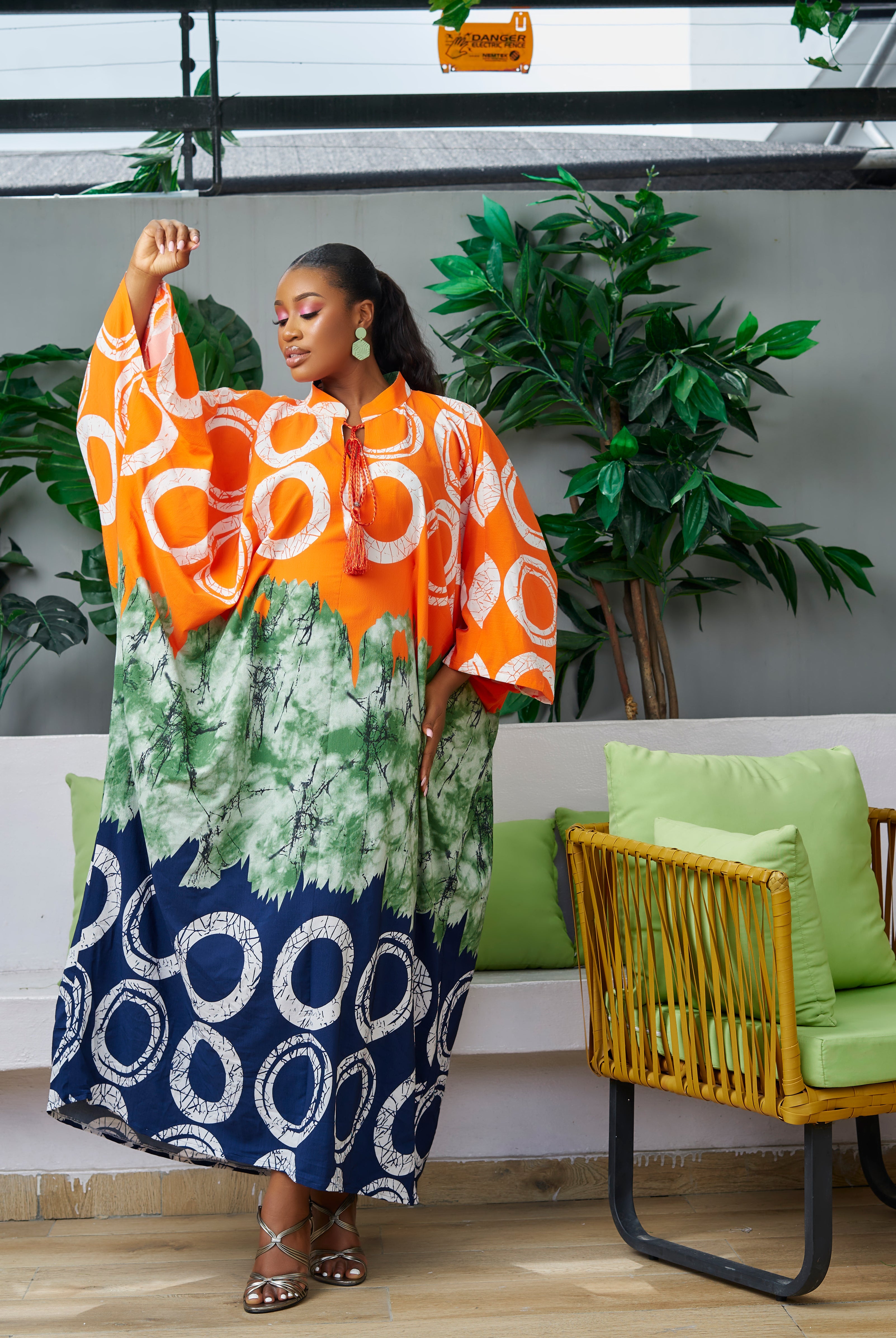 Discover trendy African clothing from CUMO London. This multicoloured V neckline African print Kaftan boubou is handmade featuring frill sleeves. One size fits all African boubou in vibrant bold colour African Print Cover-ups Beach Tunics - Dashiki Kaftan Beach Dress |Boubou dress| African maxi gown| African kaftan | African bubu | African boubou | Midi Kaftan Bubu | African Maxi dresses |
