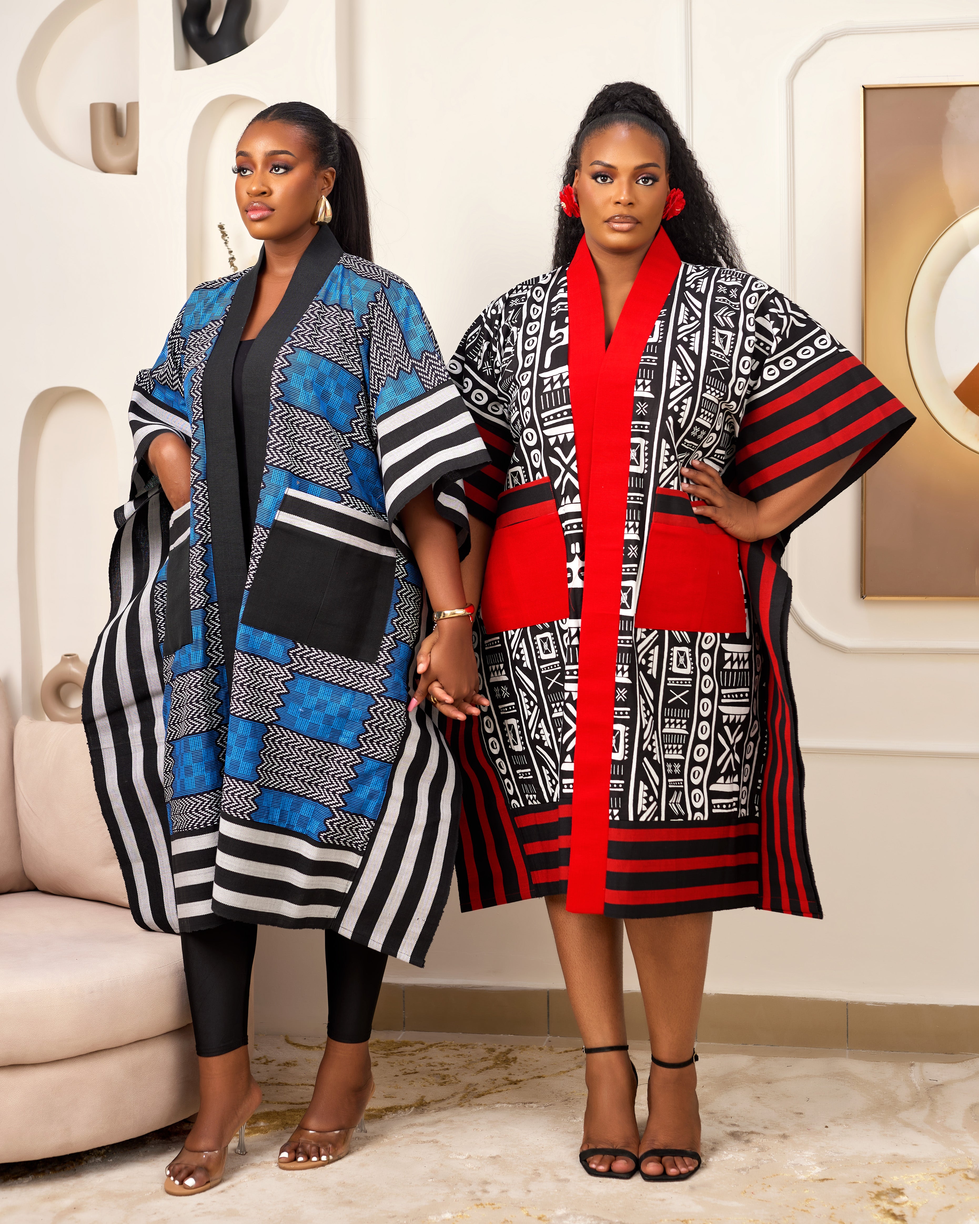 African Print Asoke outerwear | African print Asoke Jacket | Ankara Asoke kimono with headwrap| African Print Outerwear | Fall Fashion for African women | sustainable African Fashion | recycled African print clothing | Ethically sourced fashion | ethically sourced clothing | handmade clothing | African clothing for women | Ankara jacket | Tribal prints kimono | Floral African print clothing | Cotton Ankara Asoke coveru | African print workwear | African clothing UK | Black-owned fashion brand | Asoke Kimono