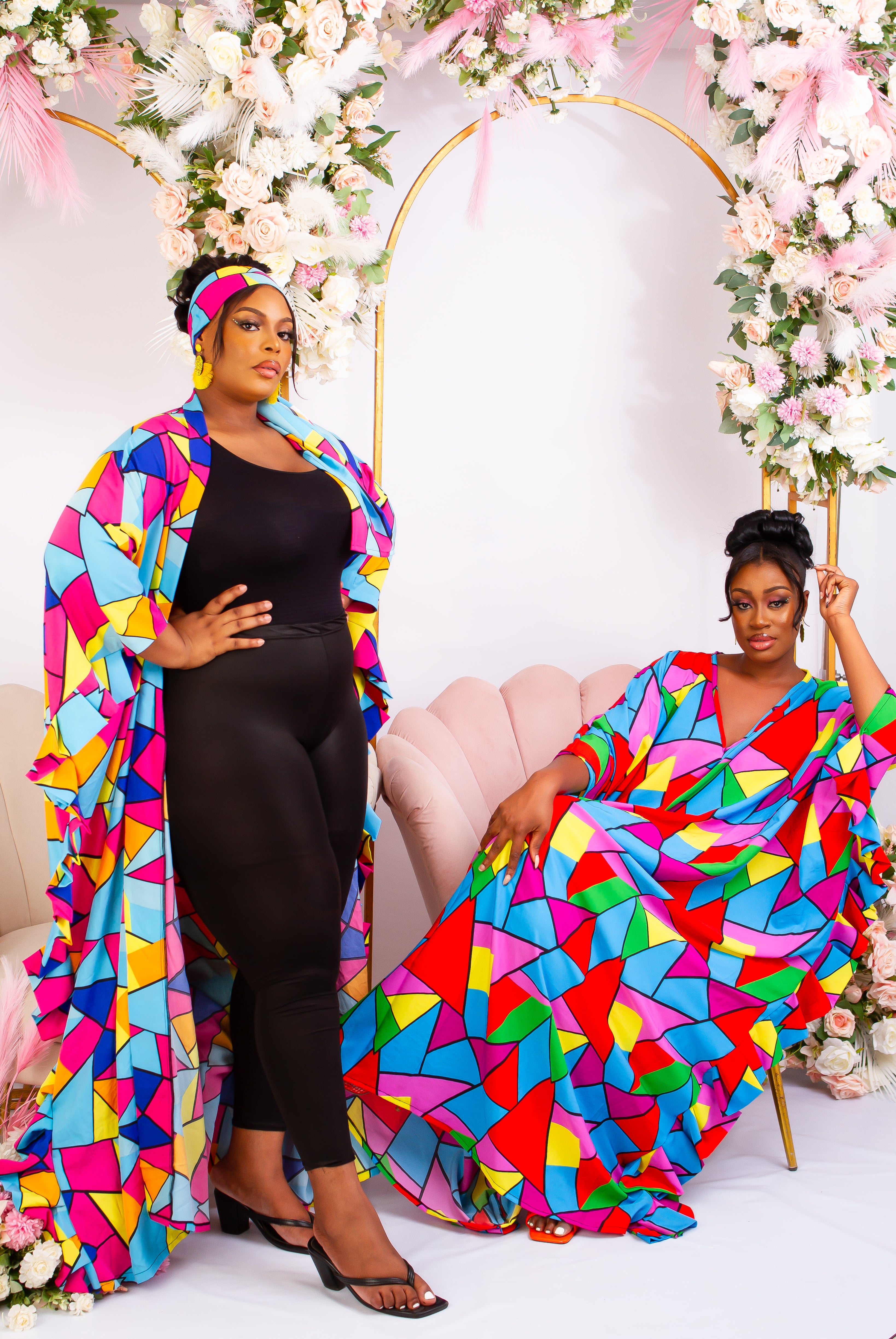 Discover trendy sustainable African apparel in the UK. Handmade African Print Kimono, African print coverups, outerwear for a day on the beach African print Jacket| Ankara jacket | Tribal prints kimono | Floral African print clothing | Cotton Blazer | African print workwear | African clothing UK | Black-owned fashion brand | UK Based African Fashion Brand