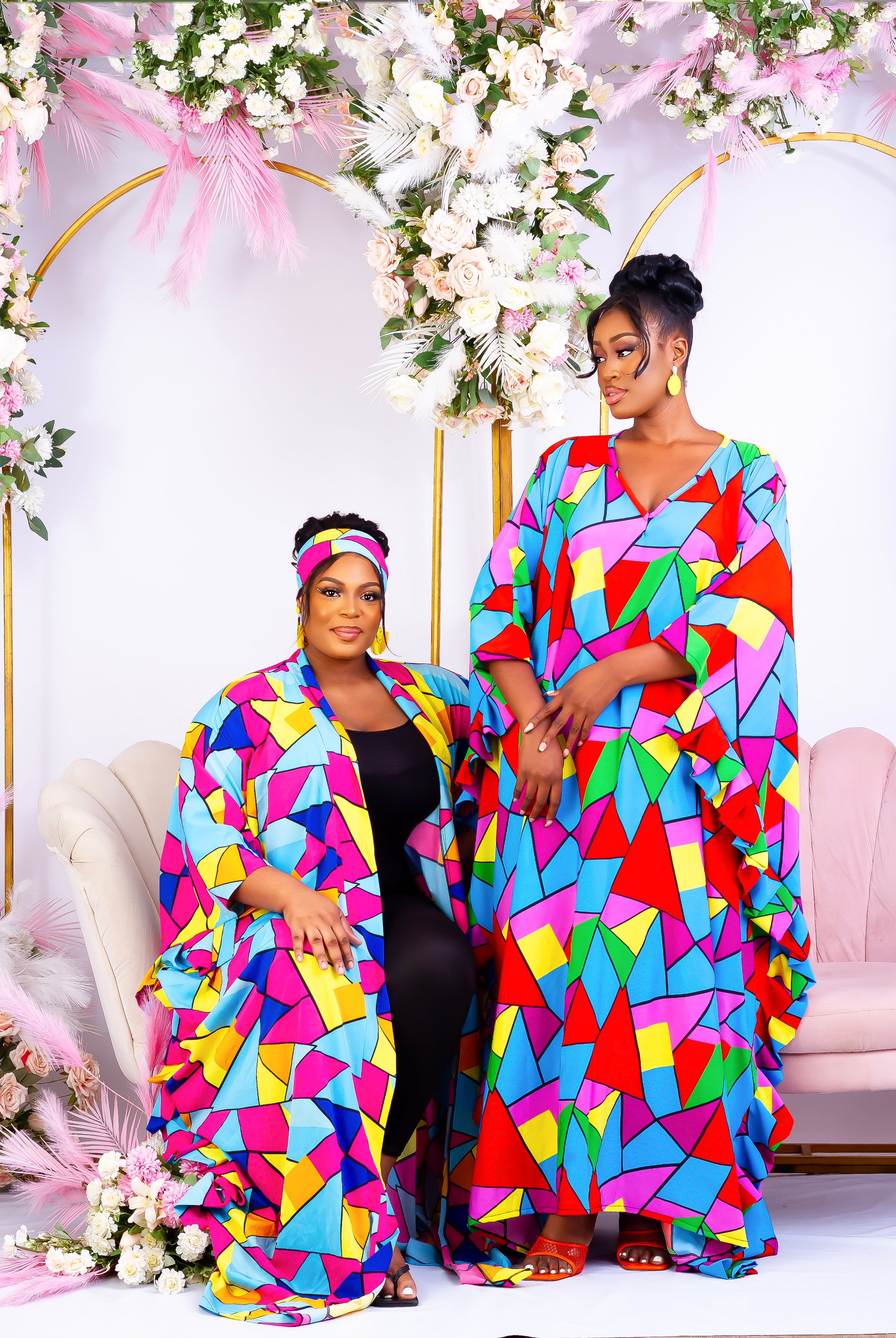 Discover trendy sustainable African apparel in the UK. Handmade African Print Kimono, African print coverups, outerwear for a day on the beach African print Jacket| Ankara jacket | Tribal prints kimono | Floral African print clothing | Cotton Blazer | African print workwear | African clothing UK | Black-owned fashion brand | UK Based African Fashion Brand