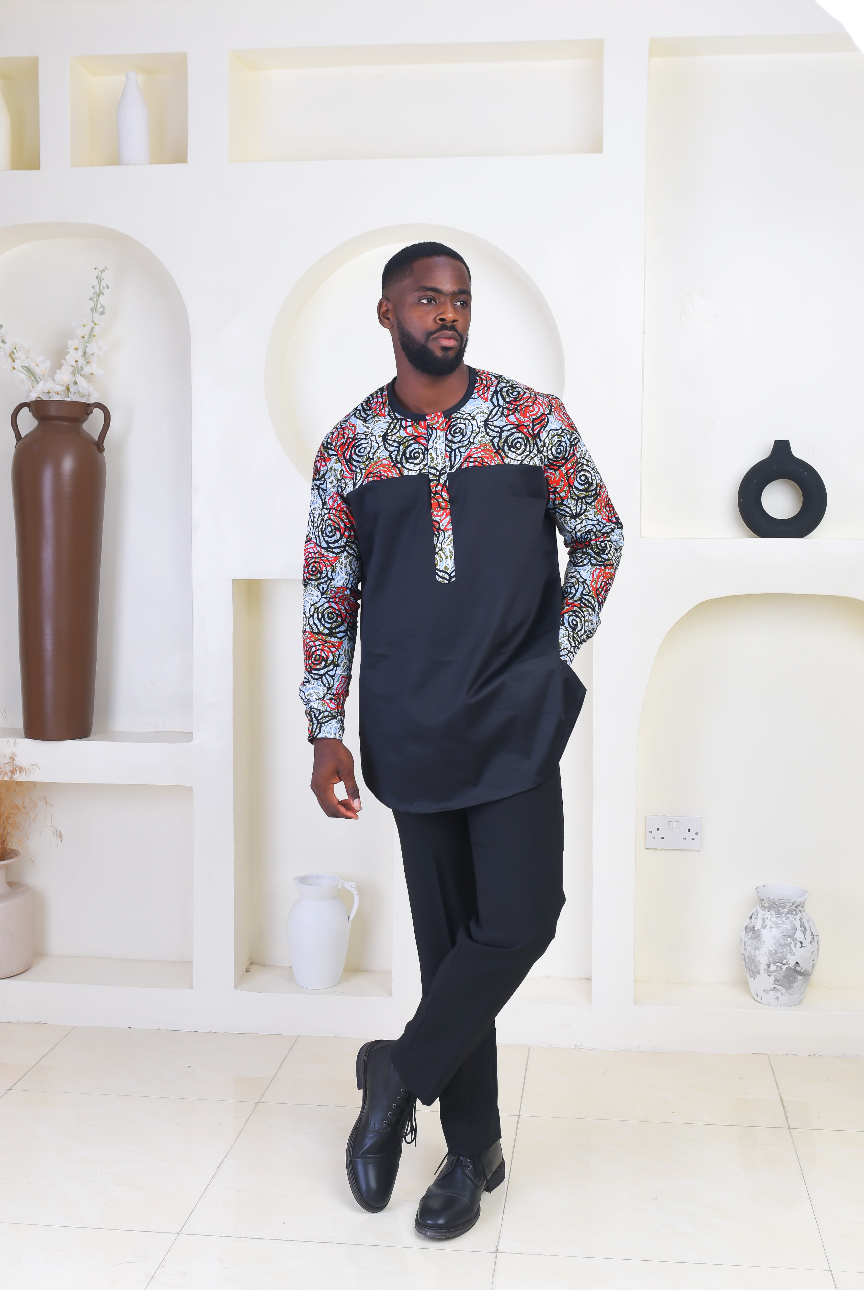 African print Shirt for Men | African Ankara Sweatshirt | African Clothing for Men | African print long sleeve shirt | Modern African Clothing for men | African shirt | Tribal pattern shirt for men | Ankara shirt | African print shorts | African print clothing UK | African print apparel | African Print clothing online | Trendy African clothing store | Buy African outfits for men | Matching African Print outfits | 2 pcs African print clothing