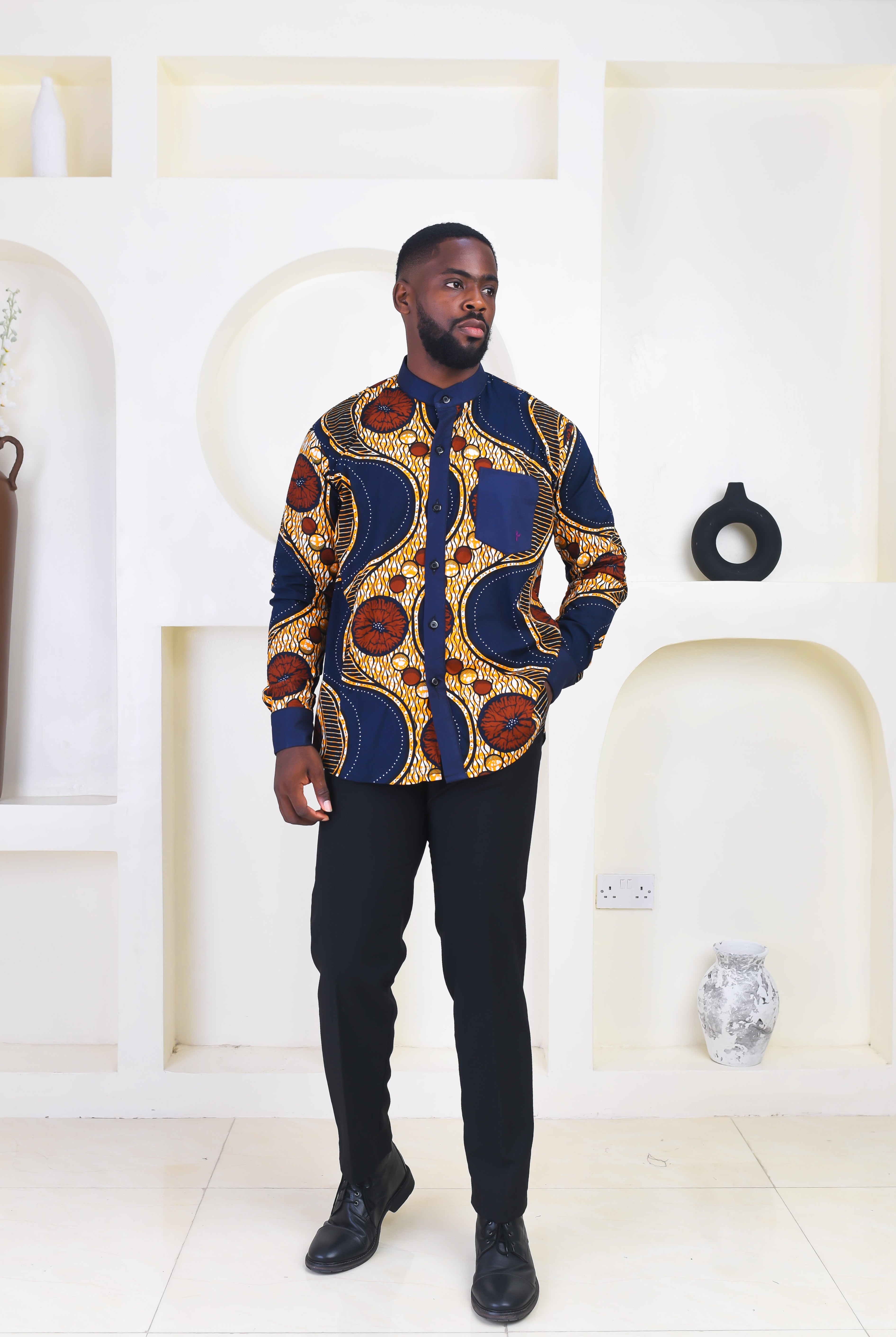 African print Shirt for Men | African Ankara Sweatshirt | African Clothing for Men | African print long sleeve shirt | Modern African Clothing for men | African shirt | Tribal pattern shirt for men | Ankara shirt | African print shorts | African print clothing UK | African print apparel | African Print clothing online | Trendy African clothing store | Buy African outfits for men | Matching African Print outfits | 2 pcs African print clothing