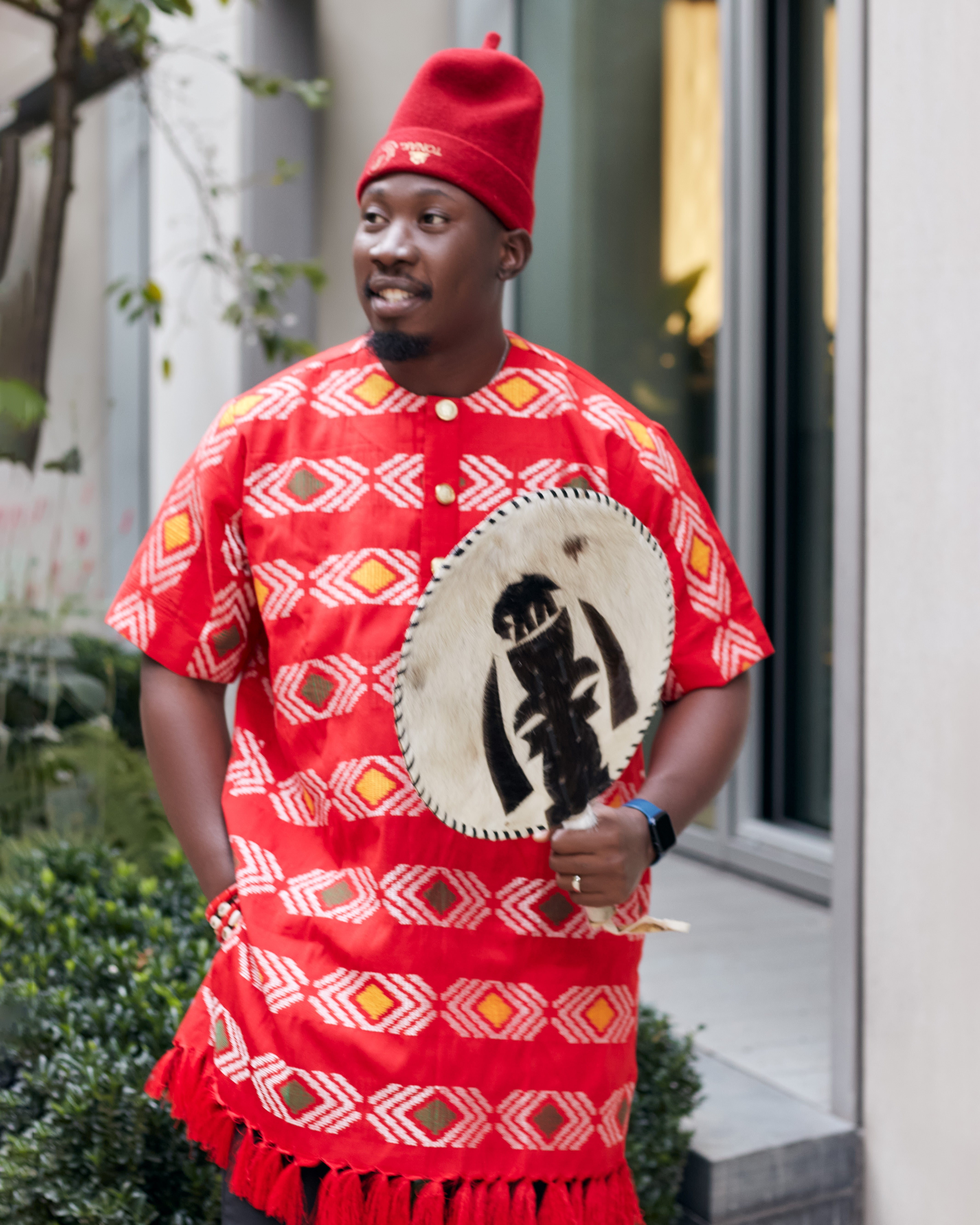 Igbo Chieftaincy Red Cap crafted for cultural ceremonies, weddings, Traditional Nigerian menswear with timeless heritage style. Shop authentic Chieftaincy Caps