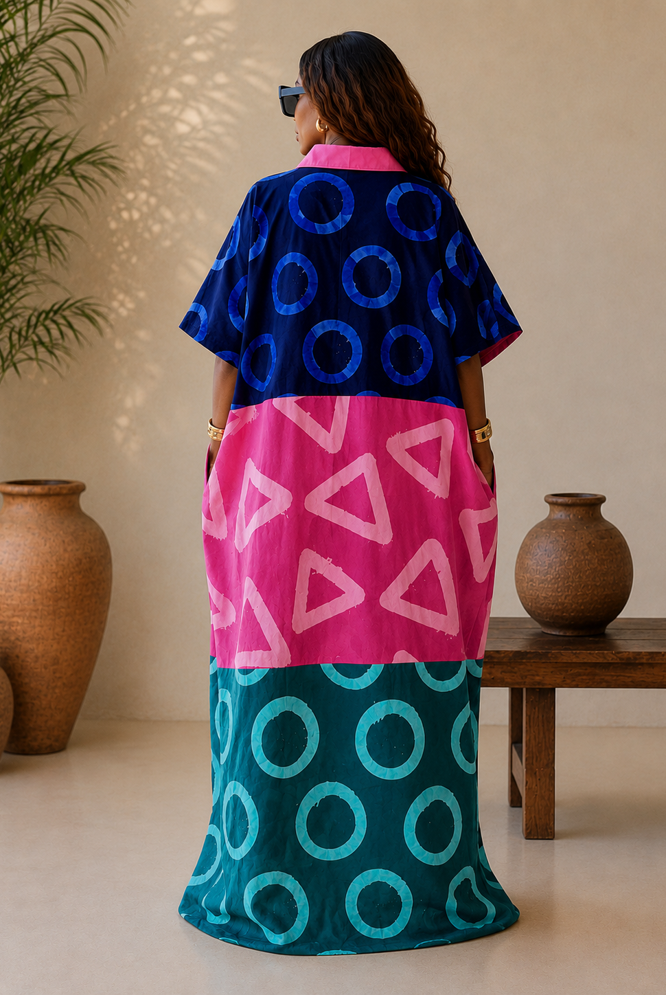 African Adire kampala dresses handmade with 100% cotton, Kampala tyed fabrics. Check out our range of African Kampala Adire dresses sustainable African Clothing handmade by local artisans in Africa. Kaftans, Boubou, Lounge wear, Bubu, comfortable boubou outfits, Plus size