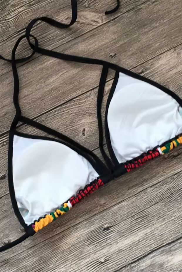Trendy African print swimwear | 2pc Swimwear made with kente prints | Ankara swimsuit for women | ethnic swim suits | tribal beachwear | Tribal swimwear | bathing suit made with African print kente | swimsuit handmade with kente african print | ethnic swimming costume | African print swimming costume