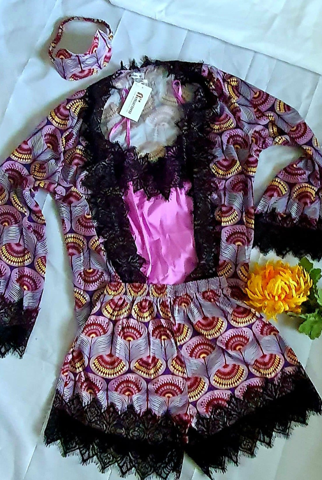 African sleepwear | African print Sleepwear | African print nightwear | African Print Pyjamas | Sleepwear for African women | sustainable nightwears | recycled nightwear | Ethically sourced fashion | ethically sourced clothing | handmade clothing | African clothing for women | Silk nightwear | Tribal prints | ethnic patterns | silk sleepwear | Sleepwear | African clothing UK | Black-owned fashion | London based Black owned fashion brand