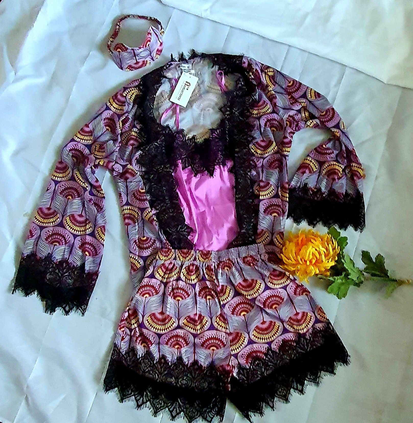 African sleepwear | African print Sleepwear | African print nightwear | African Print Pyjamas | Sleepwear for African women | sustainable nightwears | recycled nightwear | Ethically sourced fashion | ethically sourced clothing | handmade clothing | African clothing for women | Silk nightwear | Tribal prints | ethnic patterns | silk sleepwear | Sleepwear | African clothing UK | Black-owned fashion