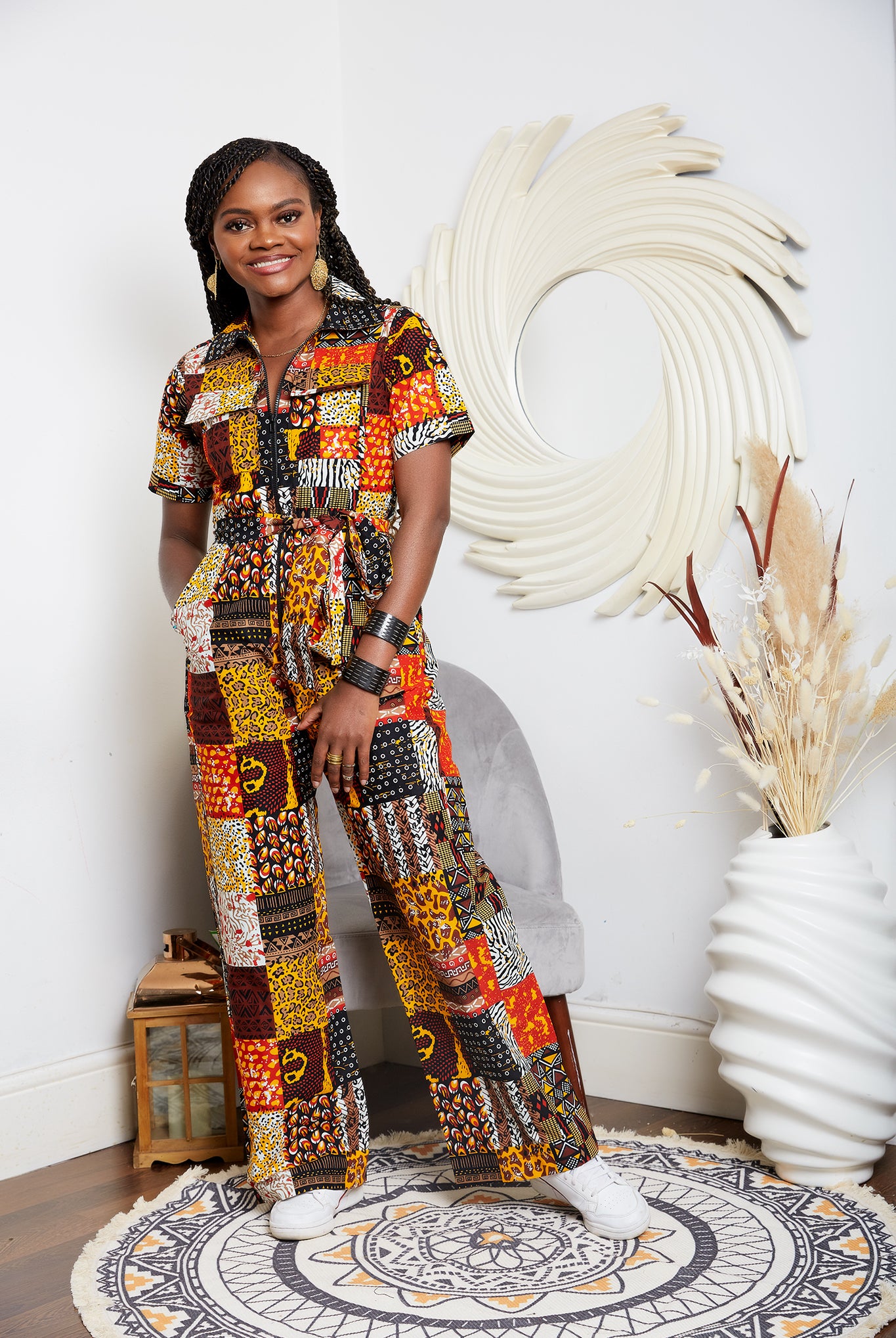 African Print Romper suit | African print Playsuit | African print Onesies | African Print Outerwear | Fall Fashion for African women | sustainable African Fashion | recycled African print clothing | Ethically sourced fashion | ethically sourced clothing | handmade clothing | African clothing for women | Ankara jacket | Tribal prints kimono | Floral African print clothing | Cotton Blazer | African print workwear | African clothing UK | Black-owned fashion brand | UK Based African Fashion Brand