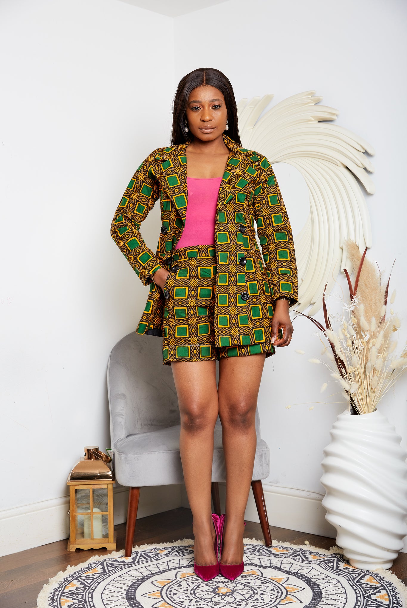 African Print Blazer | African print Jacket | African print Bomber Jacket | African Print Outerwear | Fall Fashion for African women | sustainable African Fashion | recycled African print clothing | Ethically sourced fashion | ethically sourced clothing | handmade clothing | African clothing for women | Ankara jacket | Tribal prints kimono | Floral African print clothing | Cotton Blazer | African print workwear | African clothing UK | Black-owned fashion brand | UK Based African Fashion Brand