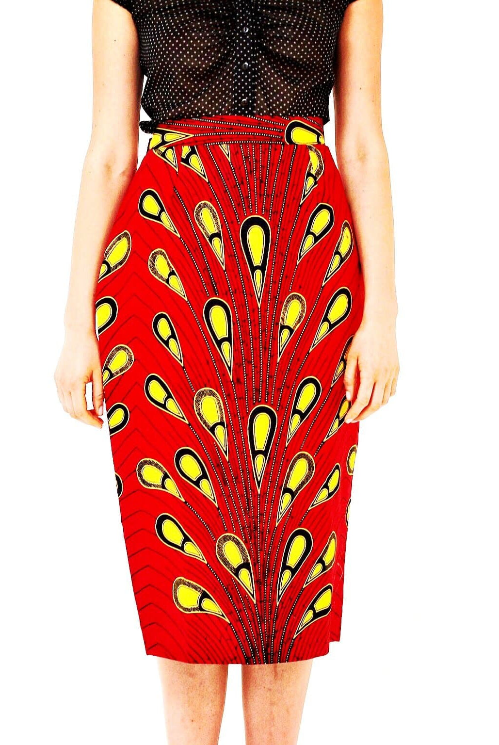 African Print Ankara batik Pencil skirts - African Clothing from CUMO LONDON
