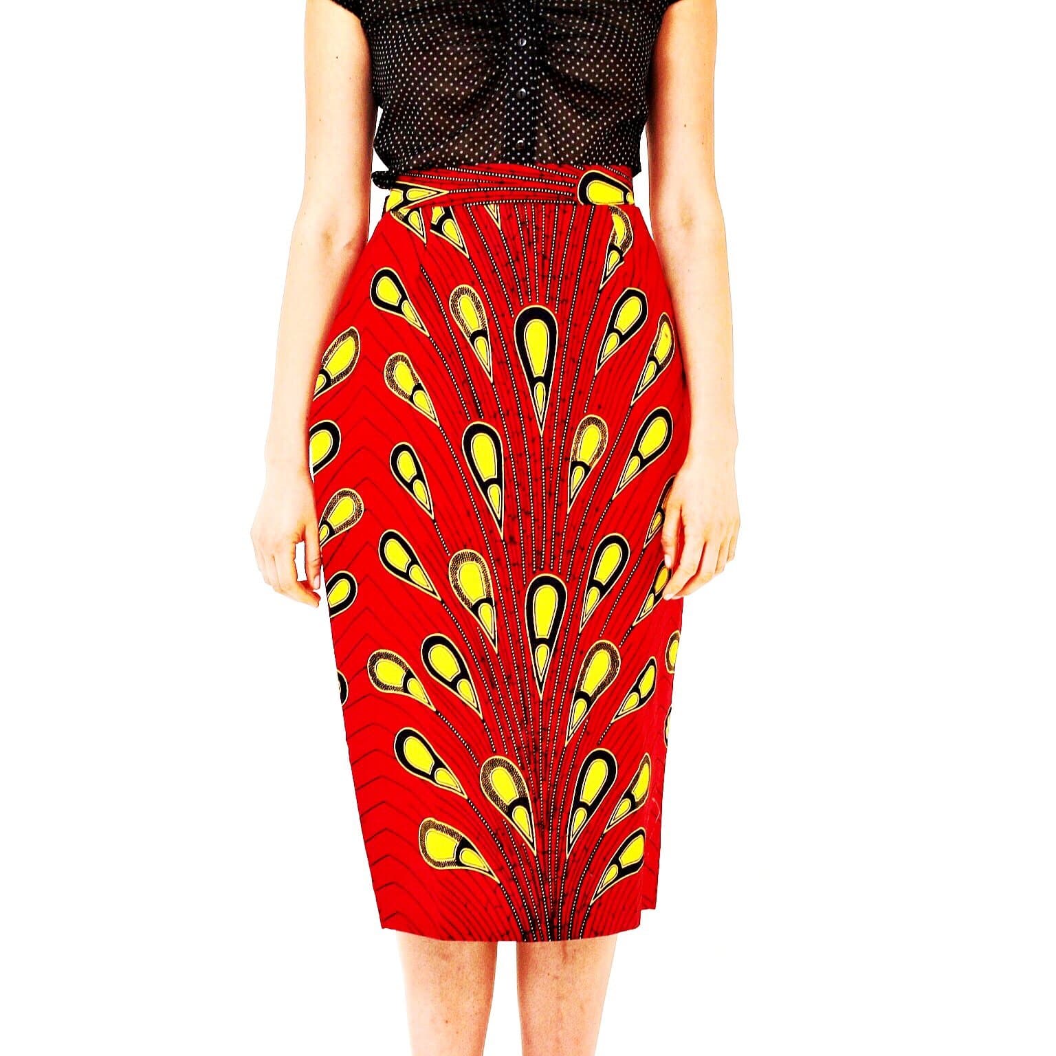 African Print Ankara batik Pencil skirts - African Clothing from CUMO LONDON