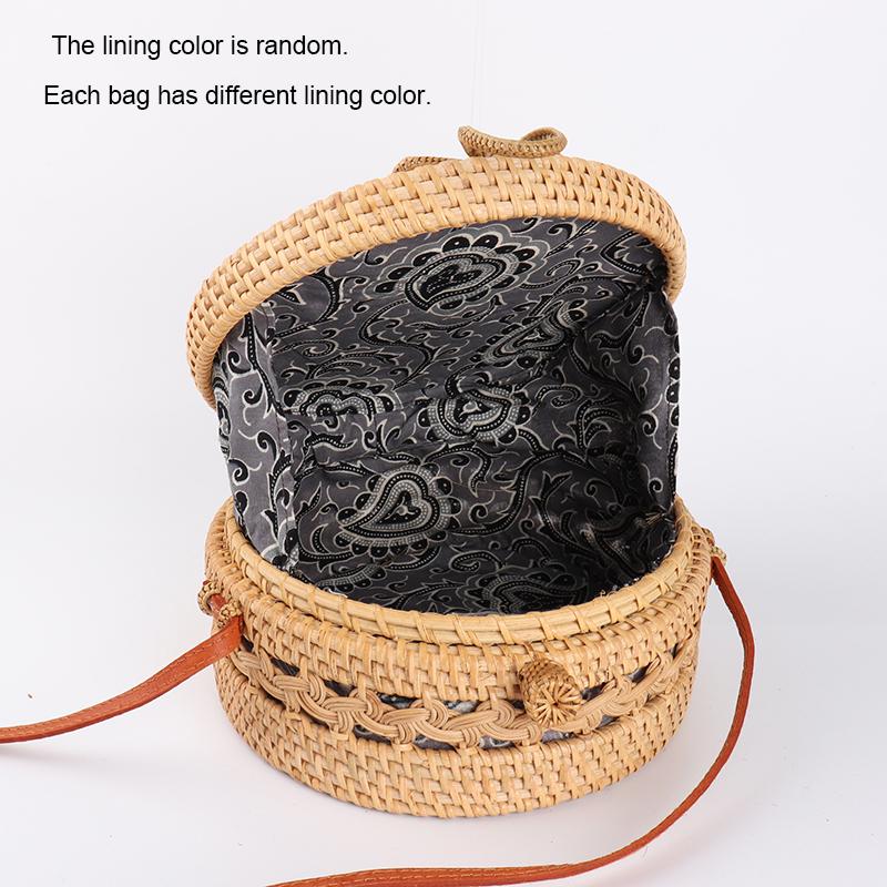 Handwoven Circle Rattan Beach Bag - African Clothing from CUMO LONDON