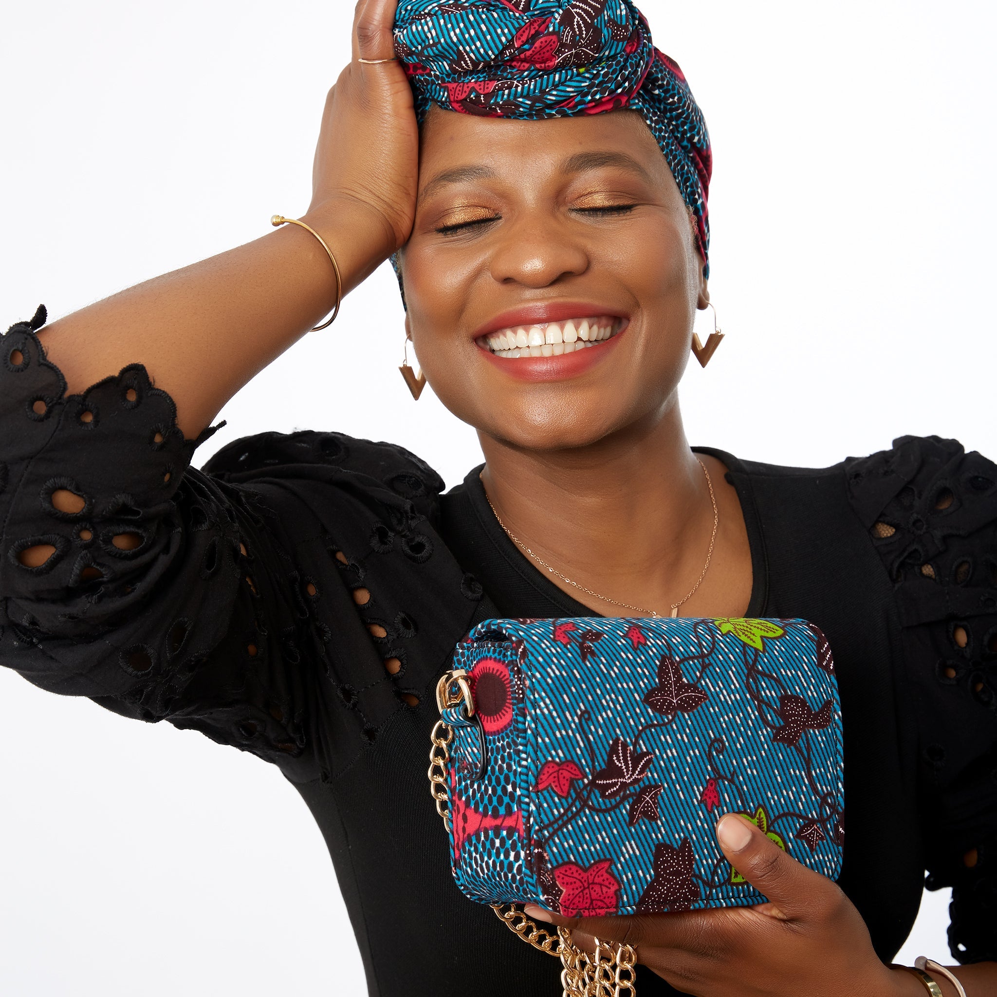 Handmade African print headwraps. gele, pre-made head scarf, African print accessories
