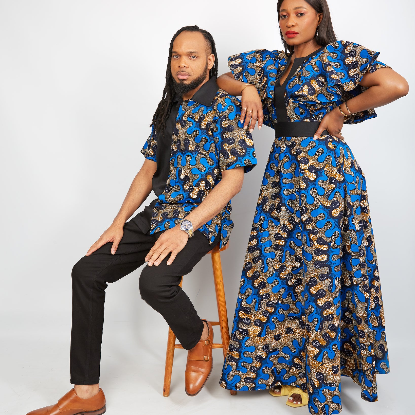 African print clothing UK | African print apparel | African Print clothing online | Trendy African clothing store | Buy Matching Couples Outfit