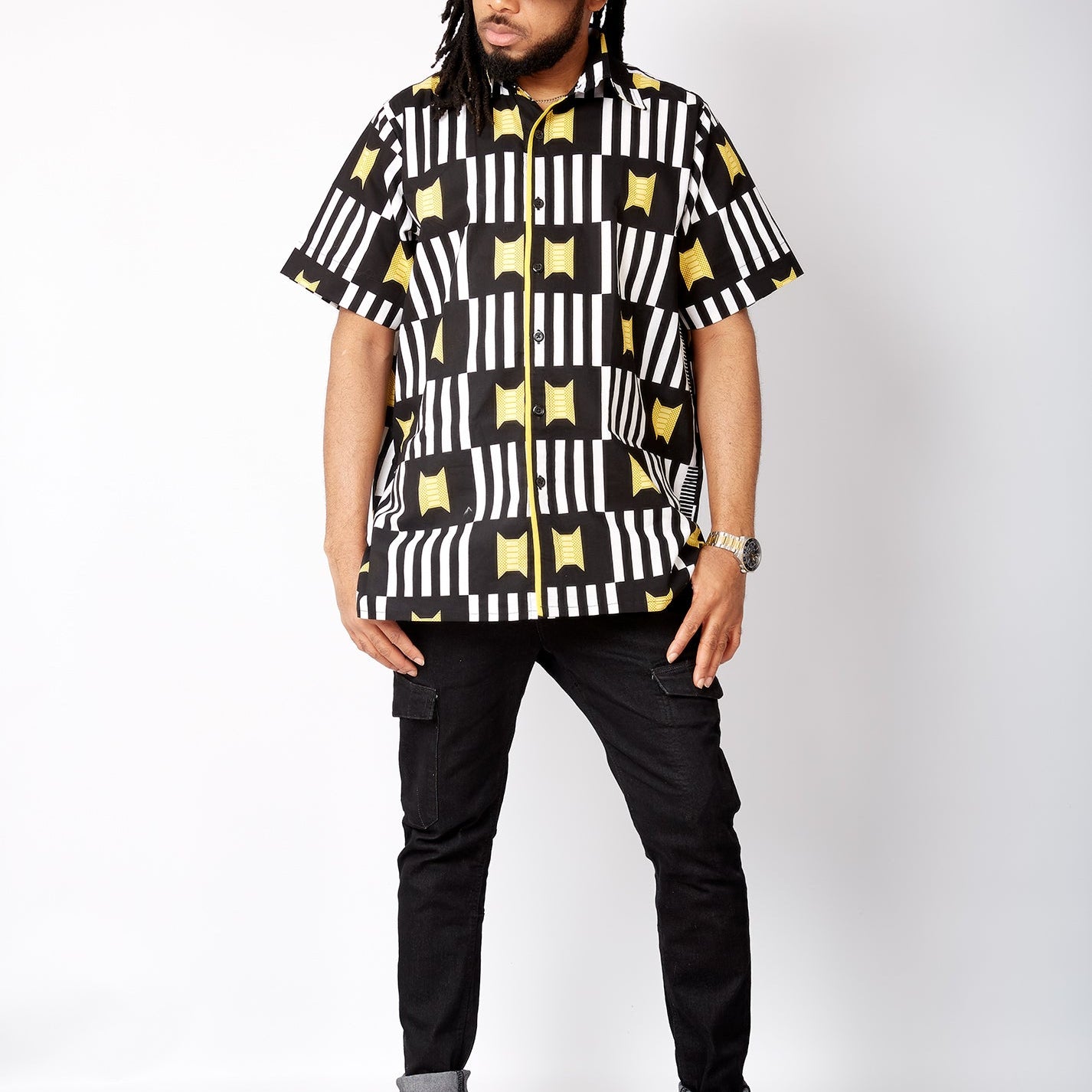 African Print Clothing for Men, African print cotton shirts from CUMO London 