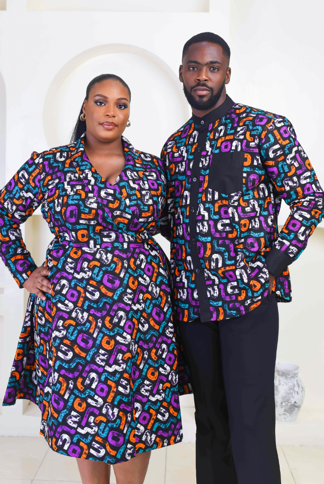 Trendy African Print Wrap dresses African Print Flare Dresses CUMO LONDON