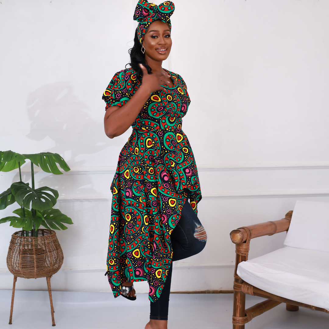 African Print Blouse, African Clothing UK