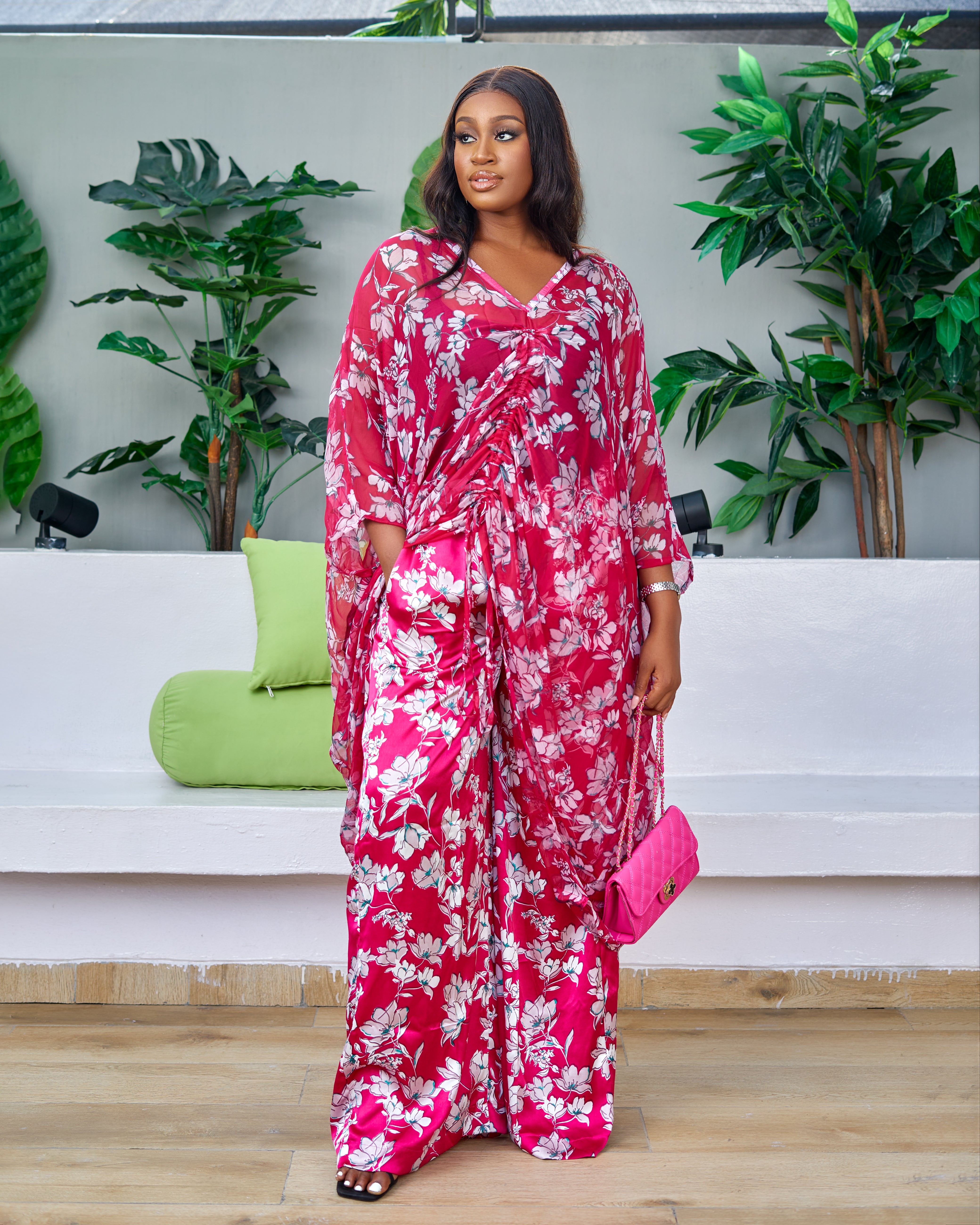 Chiffon kaftan tops hotsell
