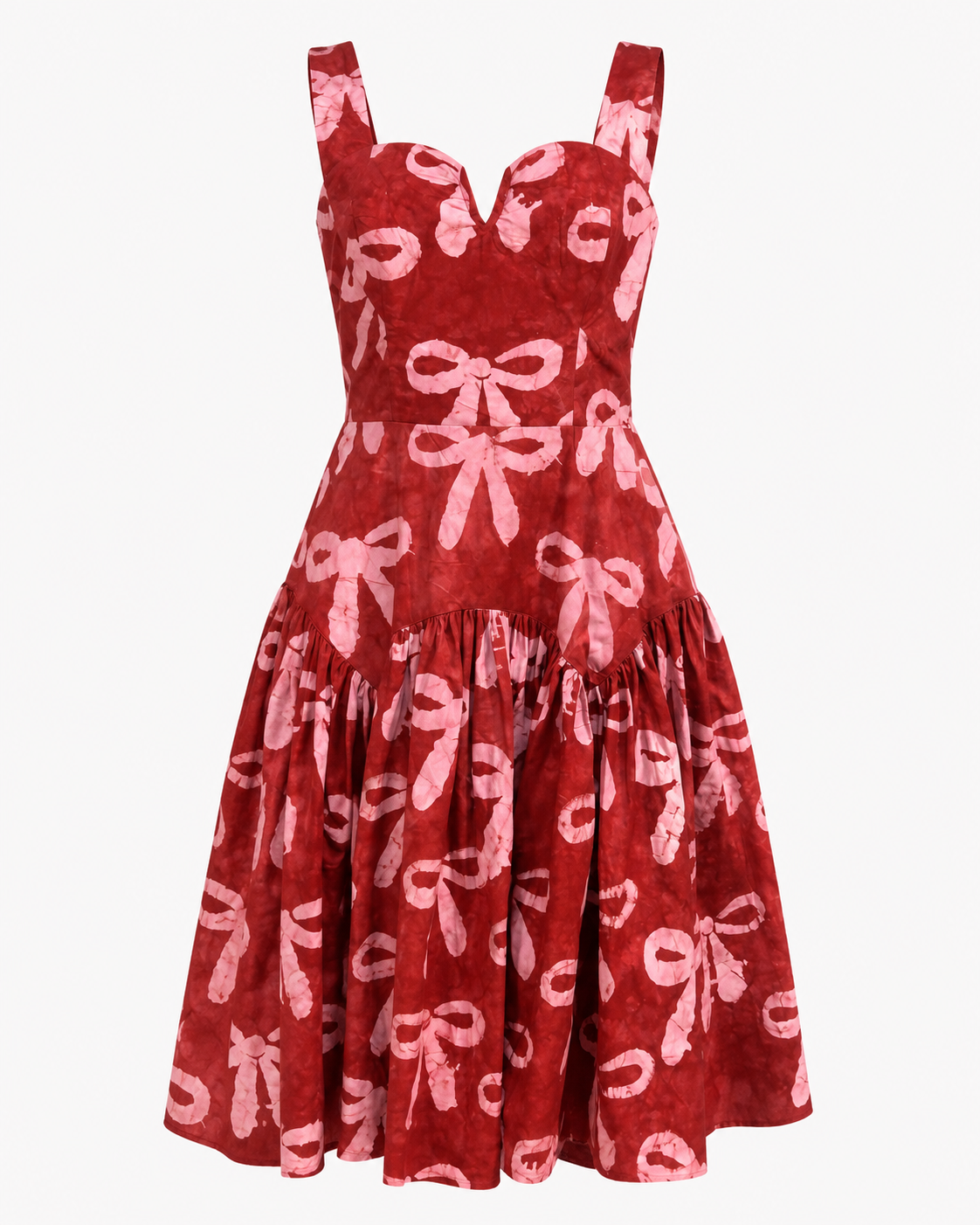 African Adire dress, African print midi dress, bow print dress, maroon midi dress, African cotton dress, sweetheart neckline dress, gathered midi dress, African fashion UK, CUMO London dress, occasion dress UK, wedding guest dress, birthday dress, feminine African dress, cotton midi dress, statement midi dress.