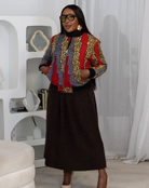 African Print Bomber Jacket | African print Biker Jacket | Ankara print Bomber Jacket | African Print Outerwear | African Winter  style for women | sustainable African Fashion | recycled African print clothing | Ethically sourced fashion | ethically sourced clothing | handmade clothing | African clothing for women | Ankara jacket | Tribal prints kimono | Floral African print clothing | Cotton Blazer | African print workwear | African clothing UK | Black-owned fashion brand | UK Based African Fashion Brand