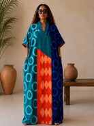 African Adire kampala dresses handmade with 100% cotton, Kampala tyed fabrics. Check out our range of African Kampala Adire dresses sustainable African Clothing handmade by local artisans in Africa. Kaftans, Boubou, Lounge wear, Bubu, comfortable boubou outfits, Plus size 