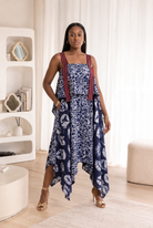 African boubou dress, African batik dress, handkerchief dress, African kaftan dress UK, indigo batik dress, Asoke dress, Aso Oke detail dress, African print kaftan, oversized boubou dress, contemporary African fashion, African resort wear, African clothing UK, CUMO London dress, luxury African dress, batik cotton dress, statement African dress.
