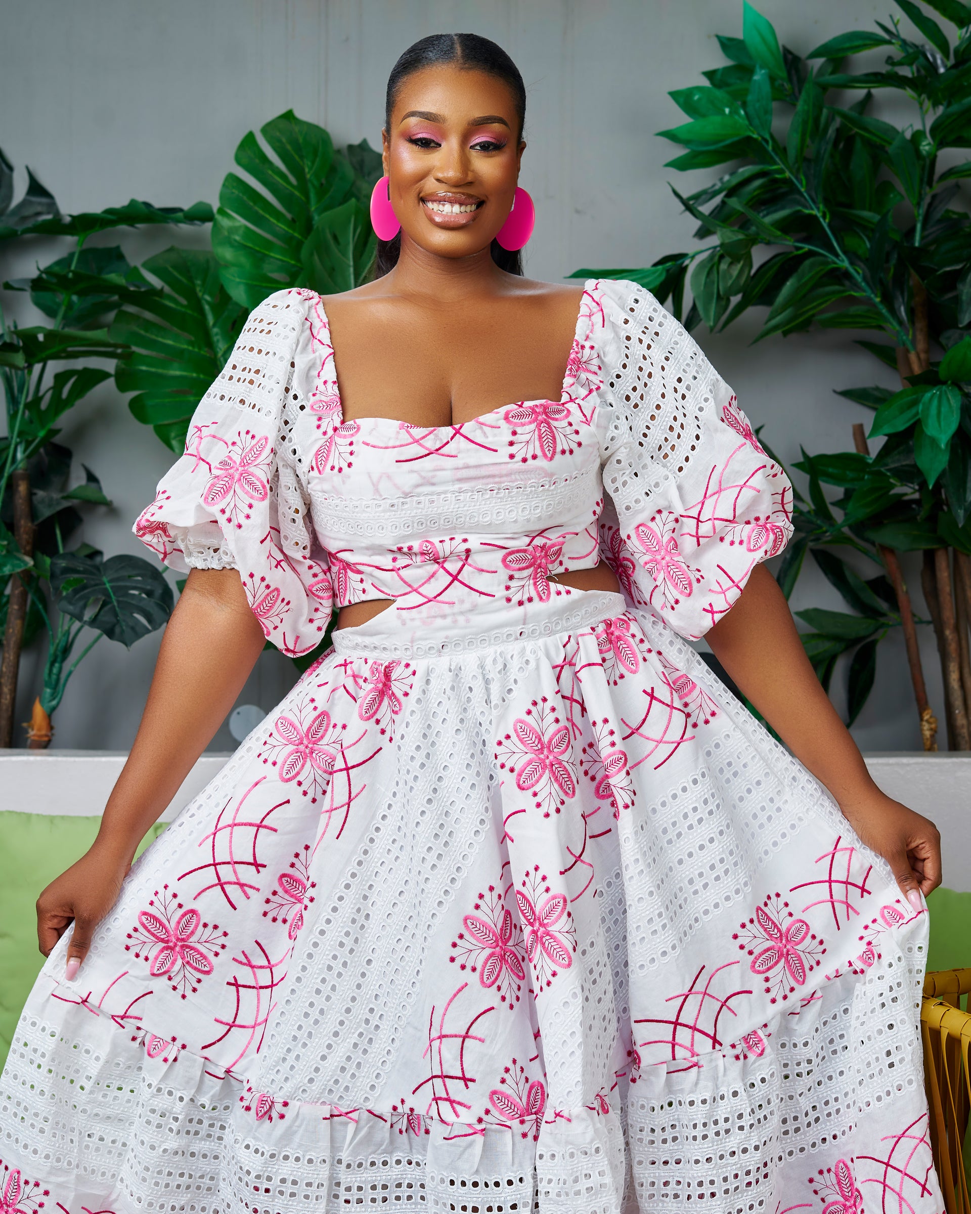 Knee Length Summer Lace Dress | Occasion dresses
