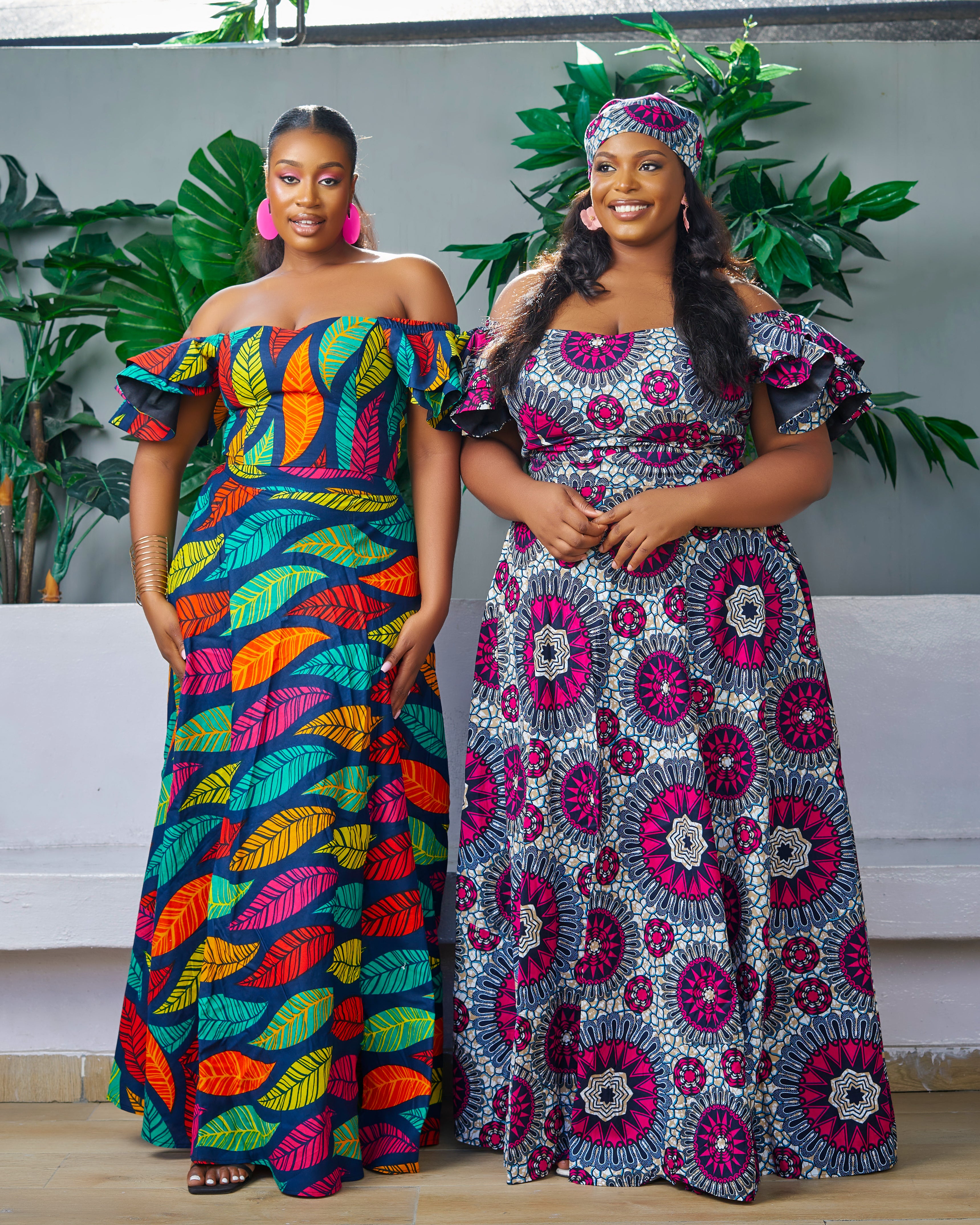 New In African Print Ankara Maxi Flare Skirt Zarram S