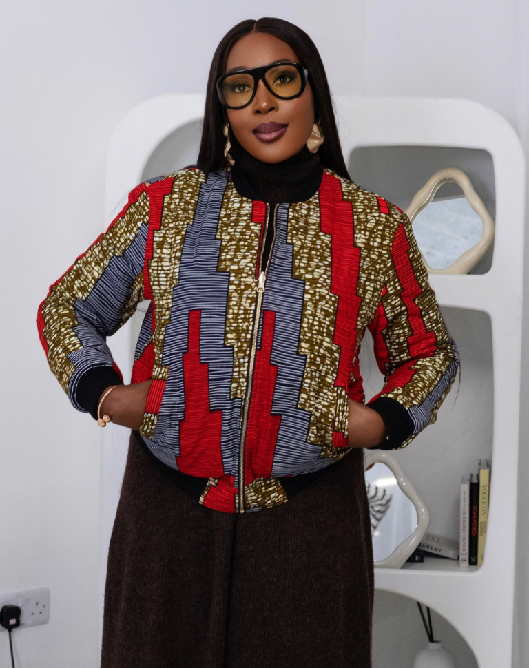 African Print Bomber Jacket | African print Biker Jacket | Ankara print Bomber Jacket | African Print Outerwear | African Winter  style for women | sustainable African Fashion | recycled African print clothing | Ethically sourced fashion | ethically sourced clothing | handmade clothing | African clothing for women | Ankara jacket | Tribal prints kimono | Floral African print clothing | Cotton Blazer | African print workwear | African clothing UK | Black-owned fashion brand | UK Based African Fashion Brand