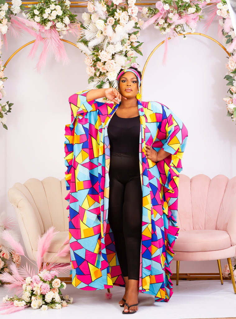  Discover trendy sustainable African apparel in the UK. Handmade African Print Kimono, African print coverups, outerwear for a day on the beach African print Jacket| Ankara jacket | Tribal prints kimono | Floral African print clothing | Cotton Blazer | African print workwear | African clothing UK | Black-owned fashion brand | UK Based African Fashion Brand