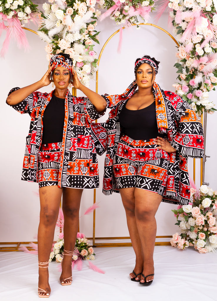 Discover trendy sustainable African apparel in the UK. Handmade African Print Kimono, African print coverups, outerwear for a day on the beach African print Jacket| Ankara jacket | Tribal prints kimono | Floral African print clothing | Cotton Blazer | African print workwear | African clothing UK | Black-owned fashion brand | UK Based African Fashion Brand