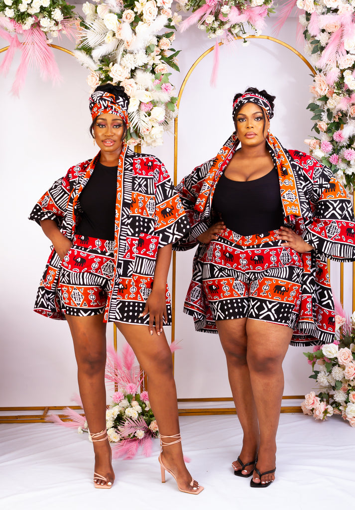 Discover trendy sustainable African apparel in the UK. Handmade African Print Kimono, African print coverups, outerwear for a day on the beach African print Jacket| Ankara jacket | Tribal prints kimono | Floral African print clothing | Cotton Blazer | African print workwear | African clothing UK | Black-owned fashion brand | UK Based African Fashion Brand