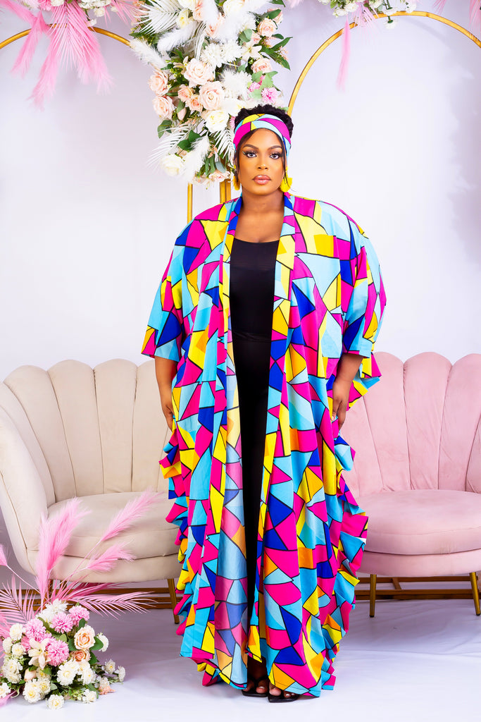  Discover trendy sustainable African apparel in the UK. Handmade African Print Kimono, African print coverups, outerwear for a day on the beach African print Jacket| Ankara jacket | Tribal prints kimono | Floral African print clothing | Cotton Blazer | African print workwear | African clothing UK | Black-owned fashion brand | UK Based African Fashion Brand