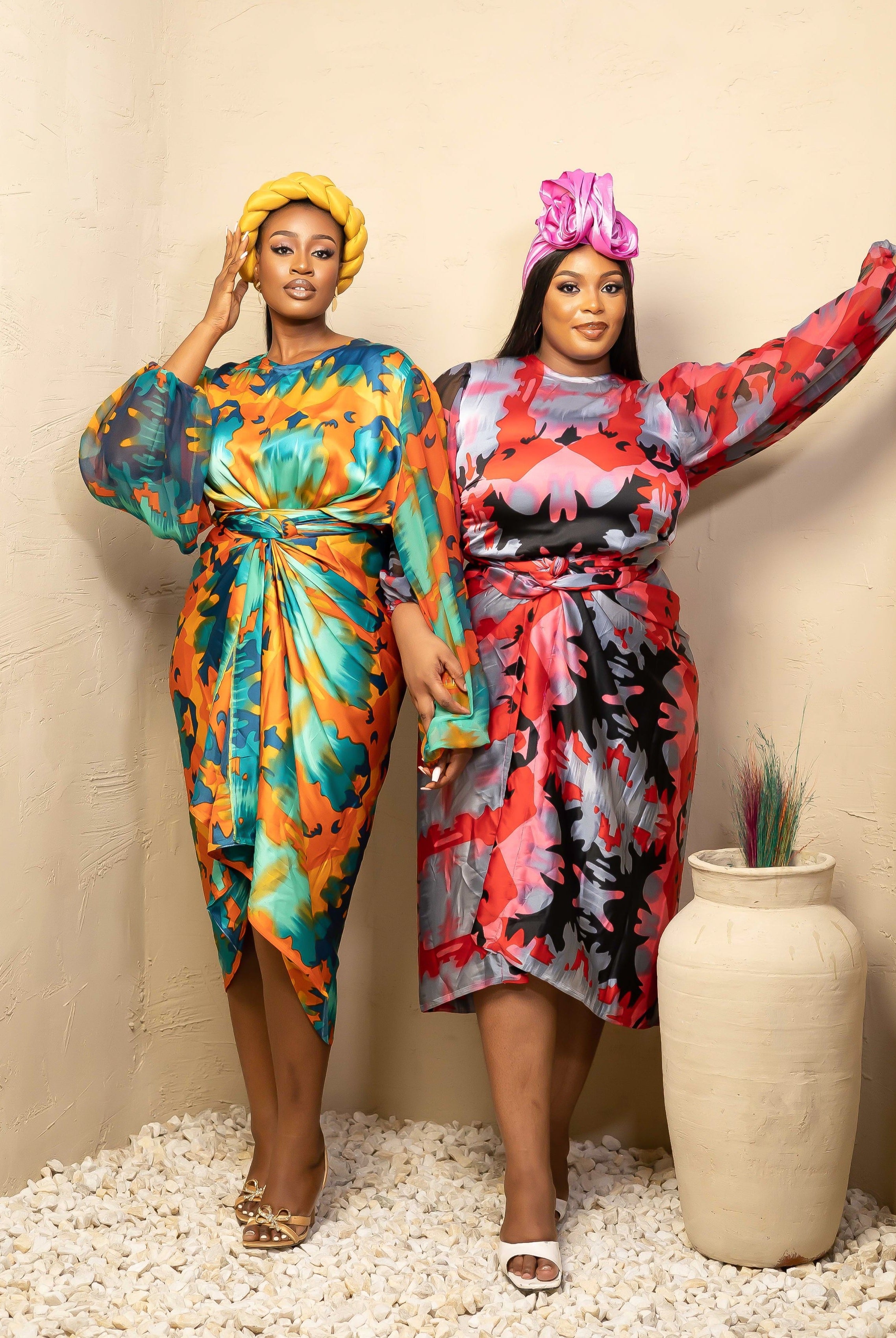 Trendy African Print Wrap dresses | African Print Flare Dresses CUMO LONDON Trendy African Print Wrap dresses | African Print Flare Dresses CUMO LONDON