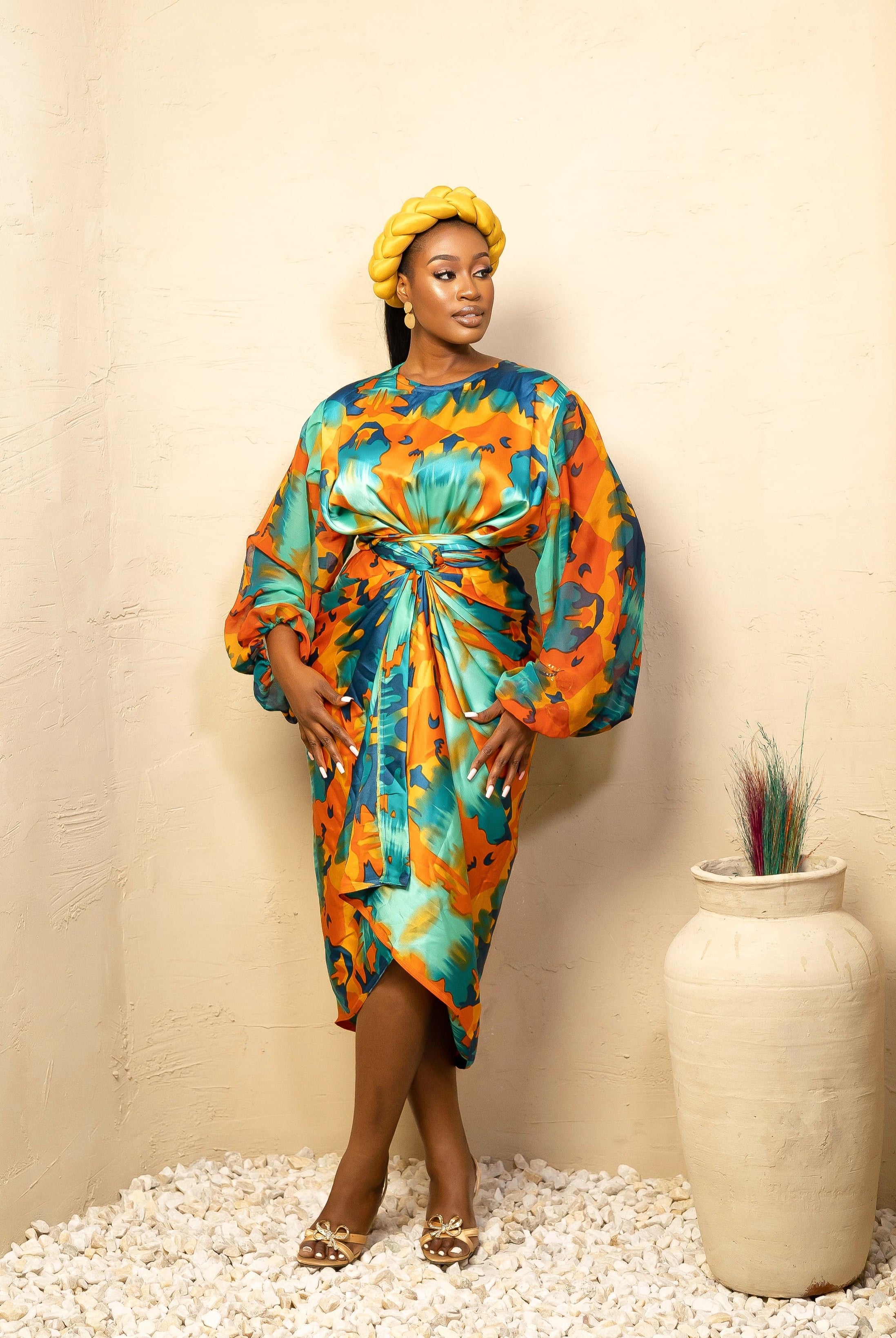 Trendy African Print Wrap dresses | African Print Flare Dresses CUMO LONDON Trendy African Print Wrap dresses | African Print Flare Dresses CUMO LONDON