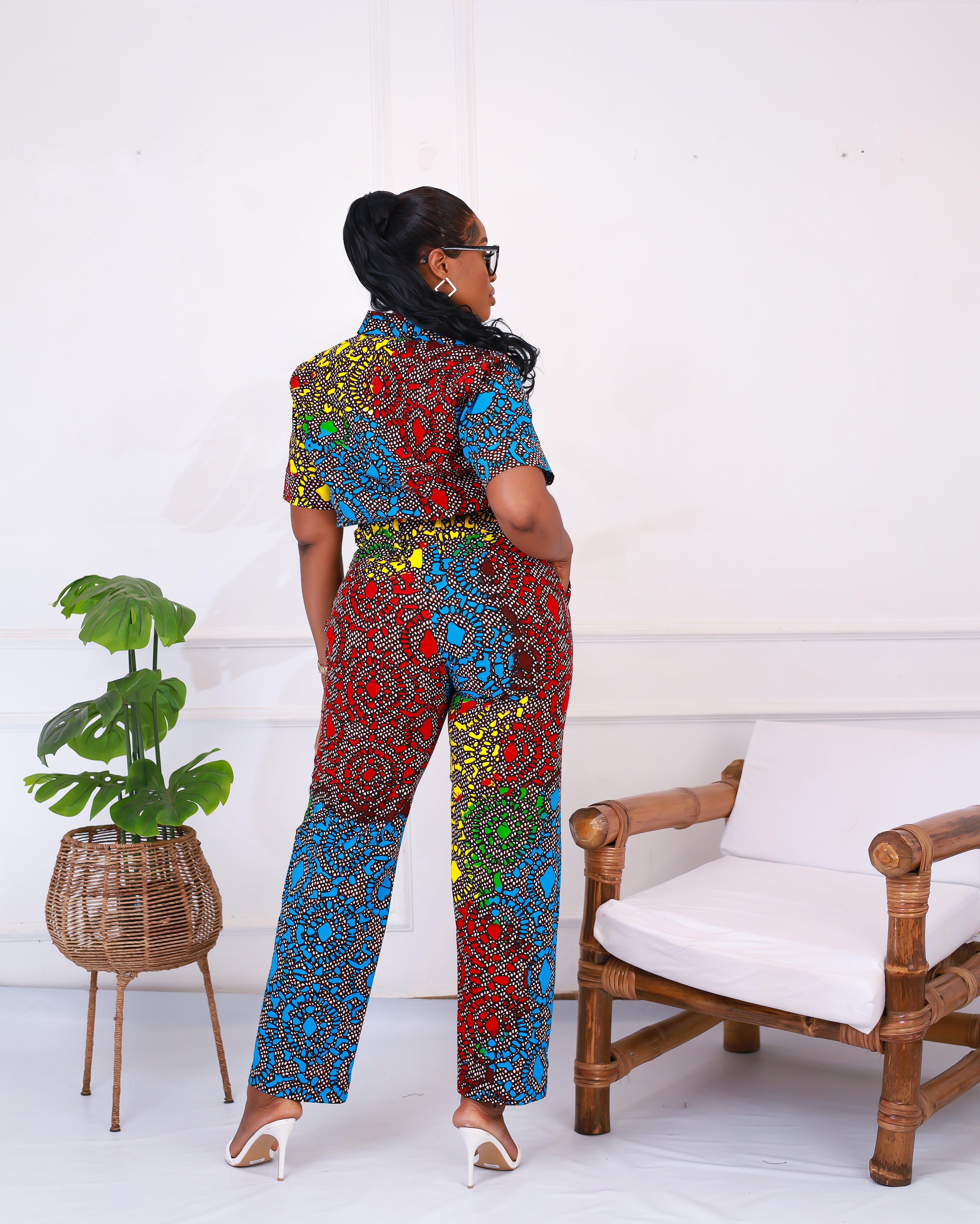 African clearance print trousers