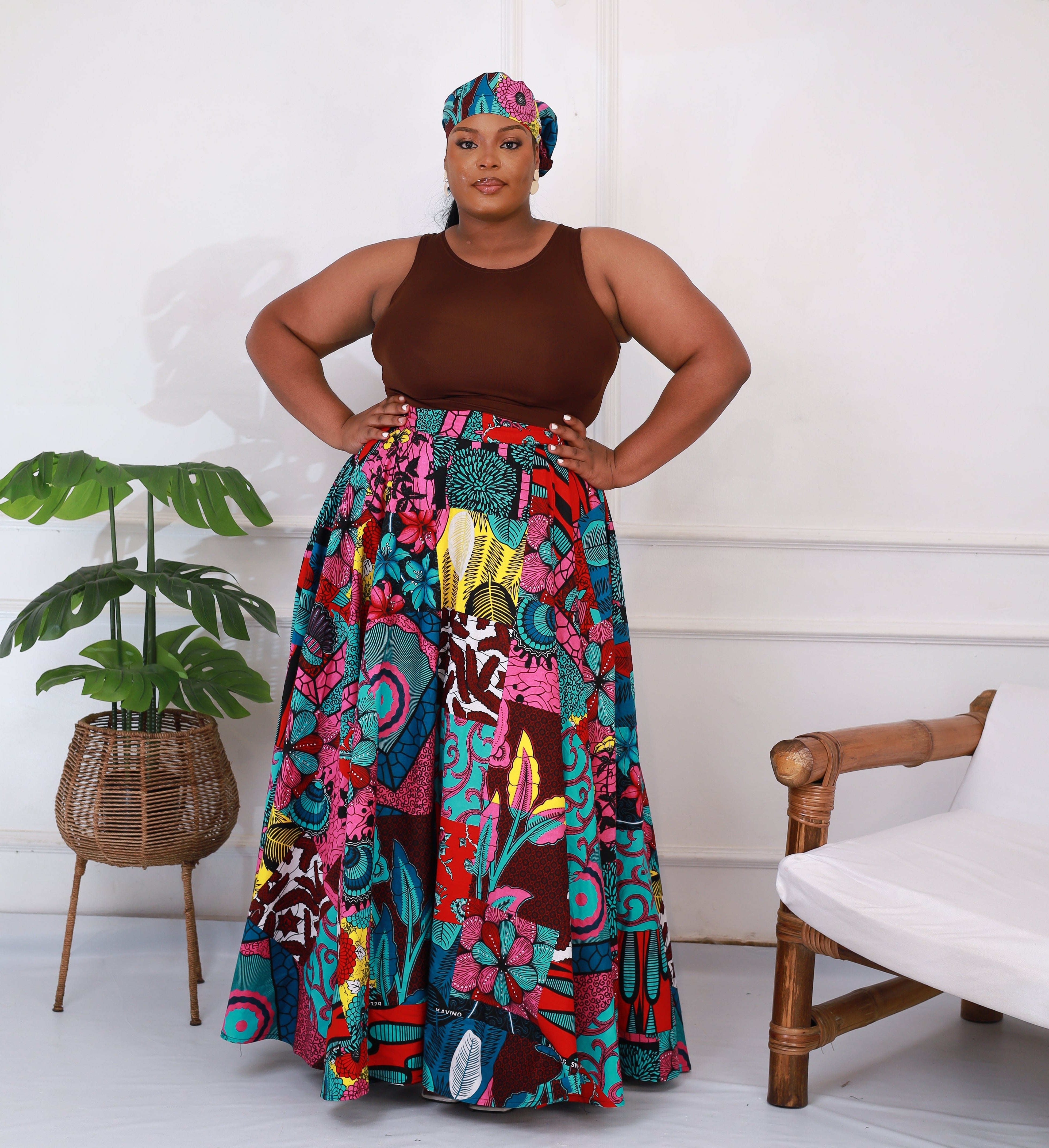 African maxi shop skirts plus size
