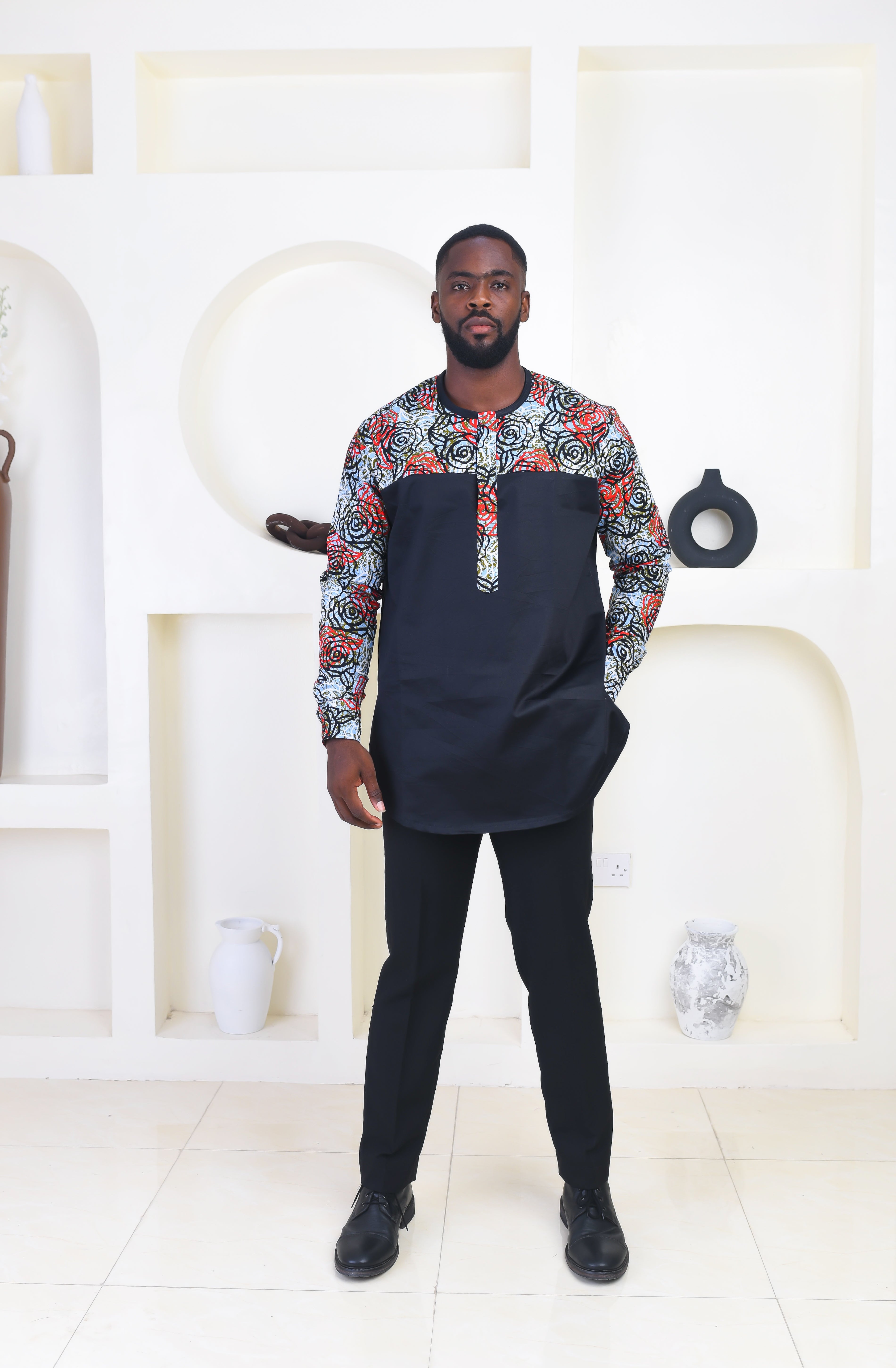 African print dress shirt sale