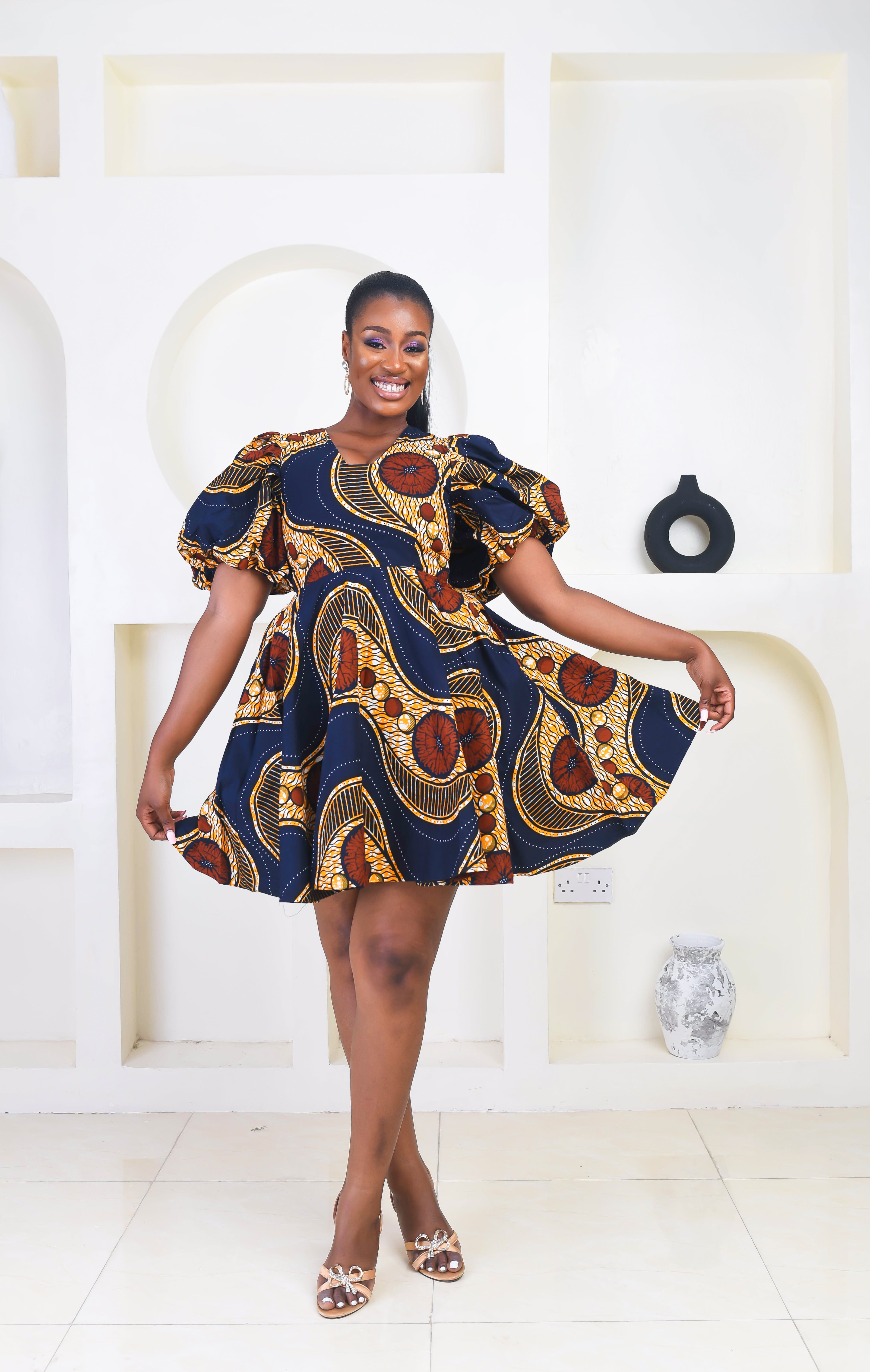 Mini top ankara dresses