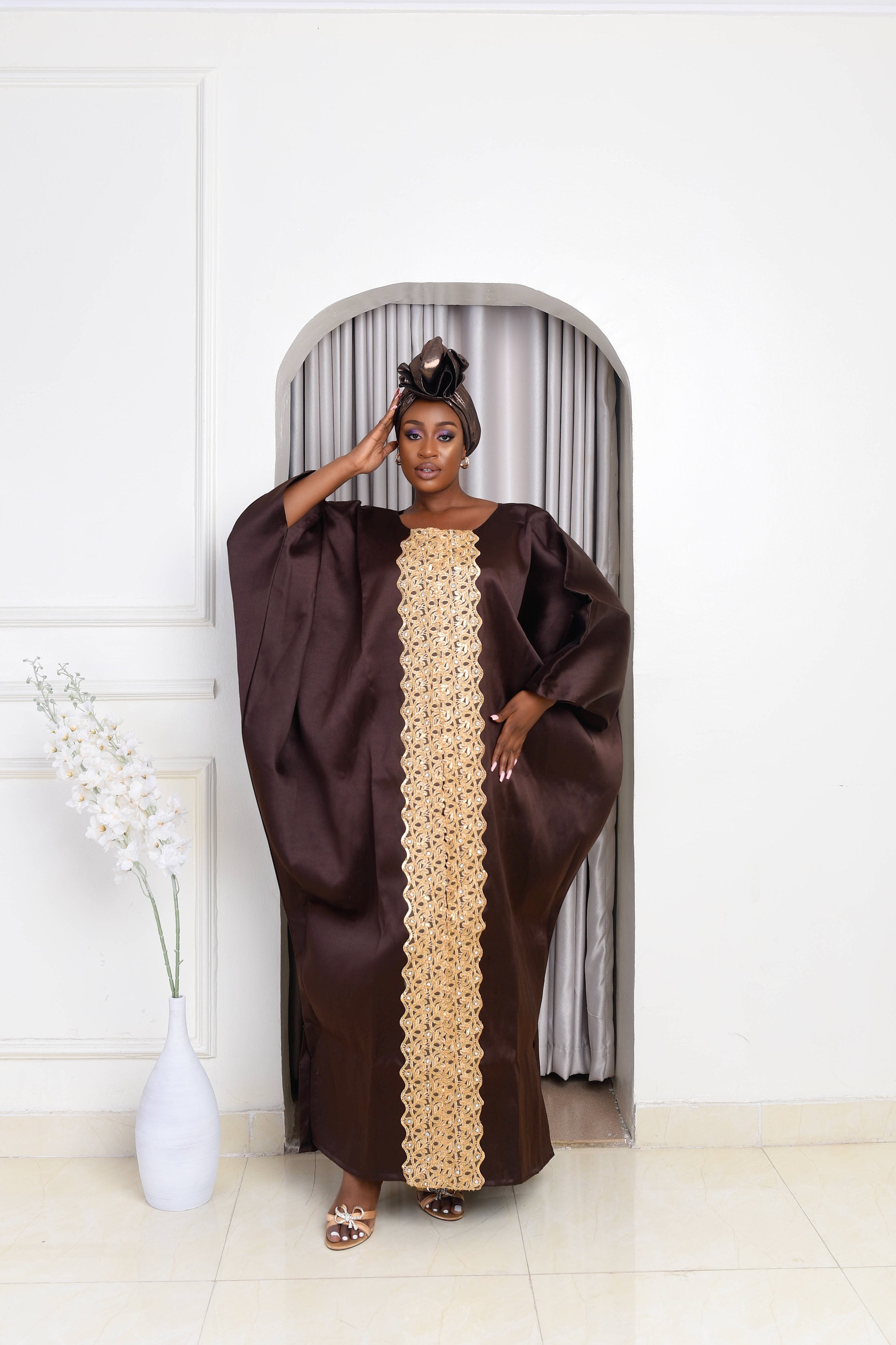 African Kaftan Boubou Bubu Maxi Dress Akwaba One size