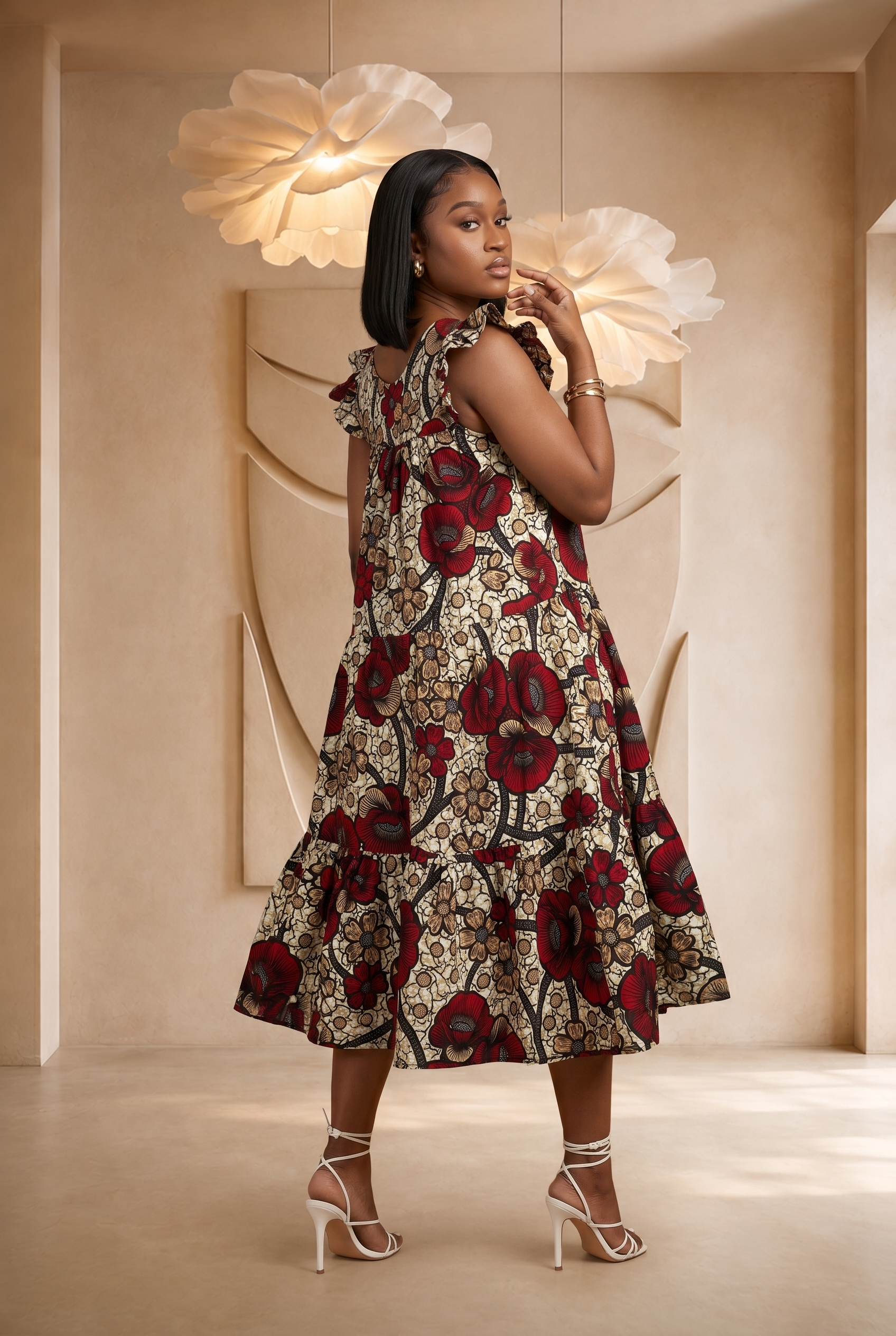 Buy African Print Summer Midi Dresses | African Fashion by CUMO London CUMO LONDON Buy African Print Summer Midi Dresses | African Fashion by CUMO London CUMO LONDON