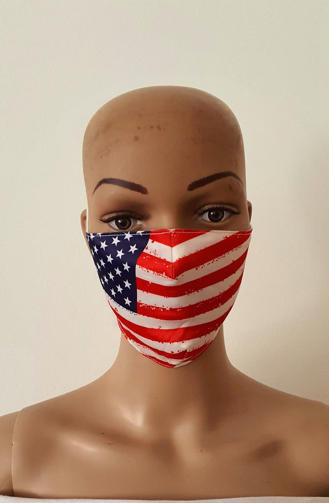 African Print Face Mask | Ankara Fabric Print Face Masks - Nneka - African Clothing from CUMO LONDON