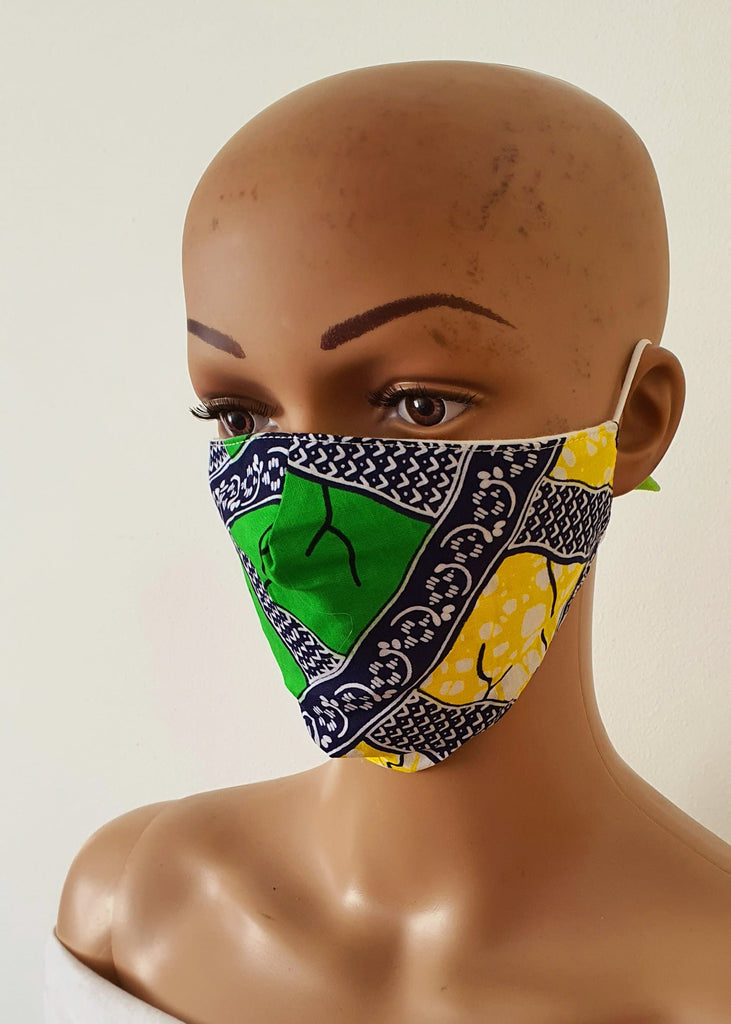 African Print Face Mask | Ankara Fabric Print Face Masks - African Clothing from CUMO LONDON