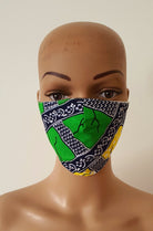 African Print Face Mask | Ankara Fabric Print Face Masks - Nneka - African Clothing from CUMO LONDON